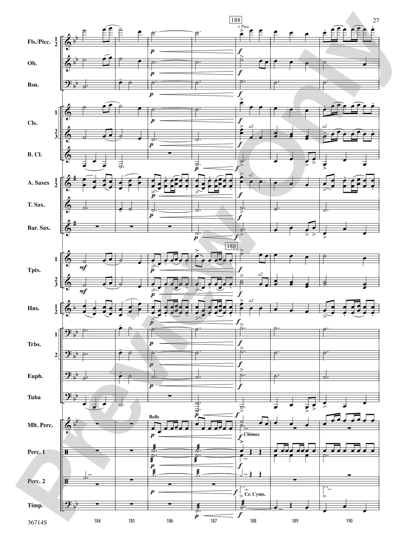 Proclamations: Concert Band Conductor Score & Parts