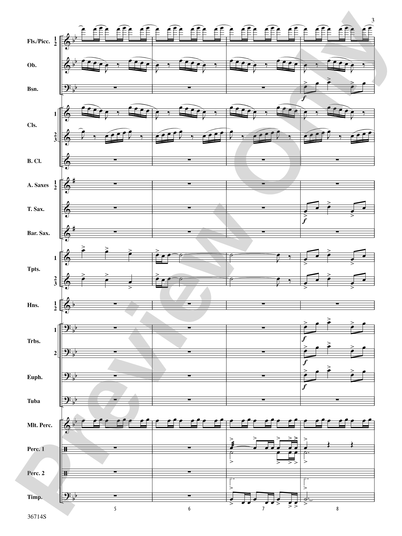 Proclamations: Concert Band Conductor Score & Parts