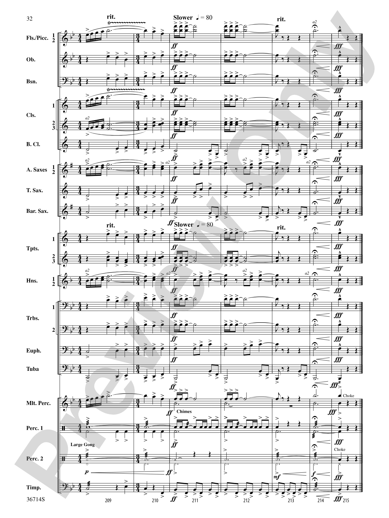 Proclamations: Concert Band Conductor Score & Parts