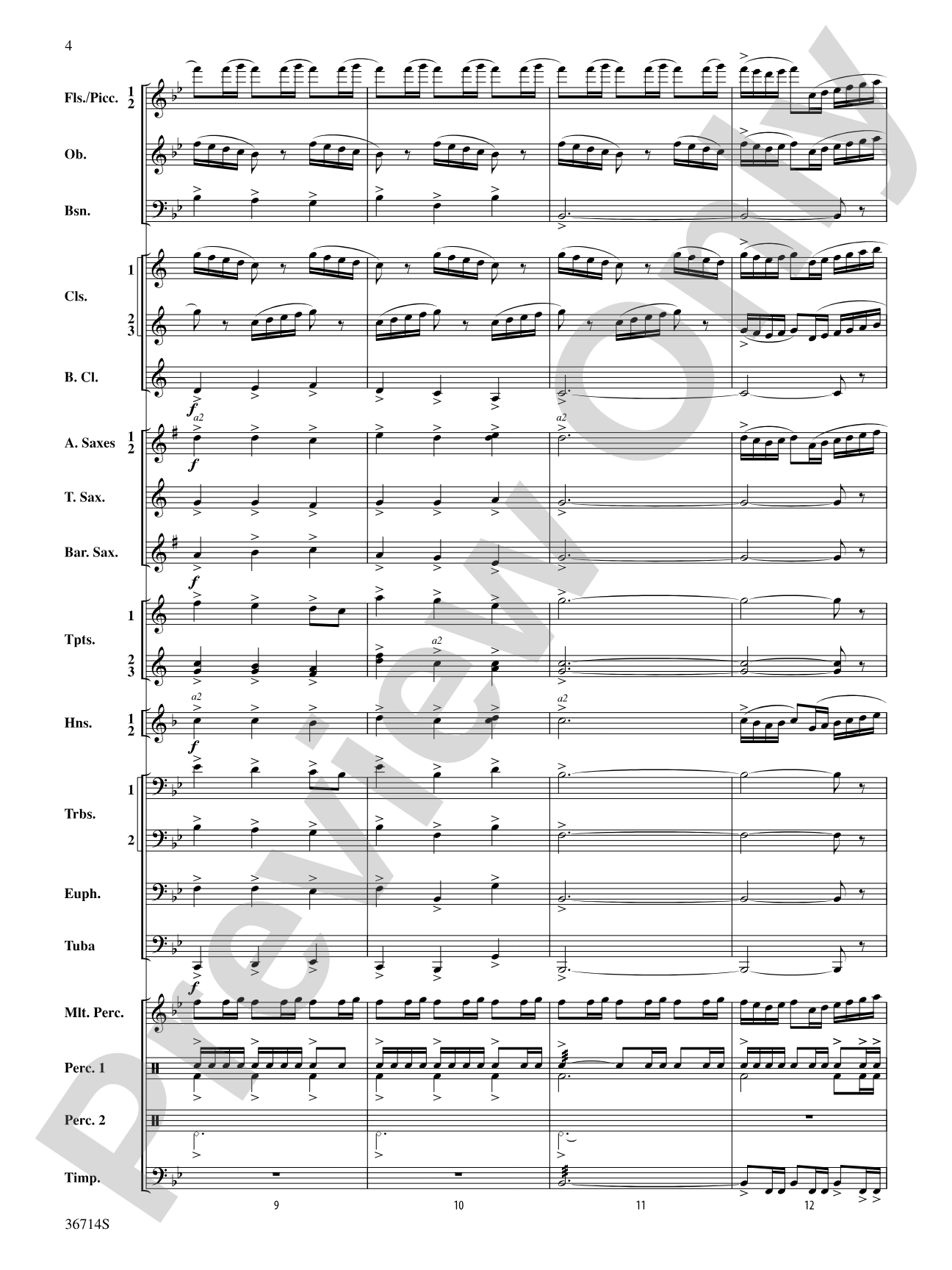 Proclamations: Concert Band Conductor Score & Parts
