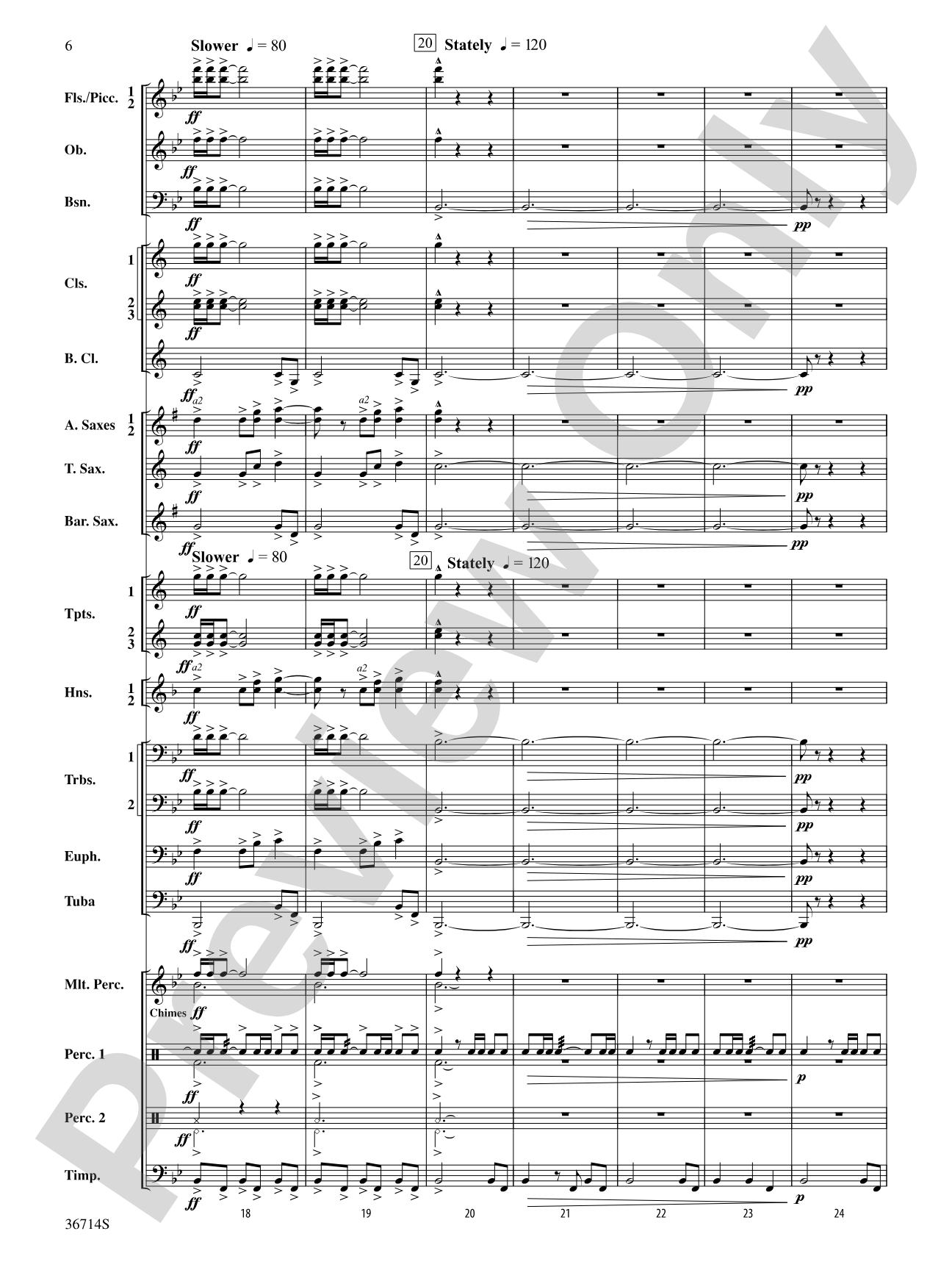 Proclamations: Concert Band Conductor Score & Parts