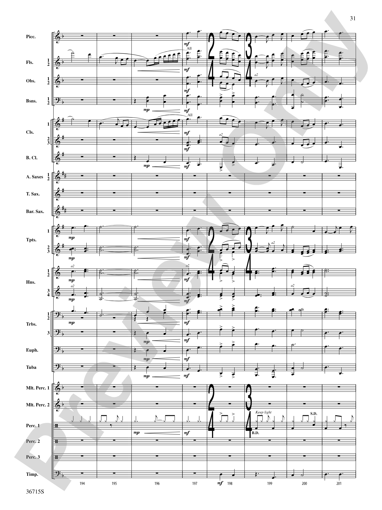 See Rock City: Concert Band Conductor Score & Parts