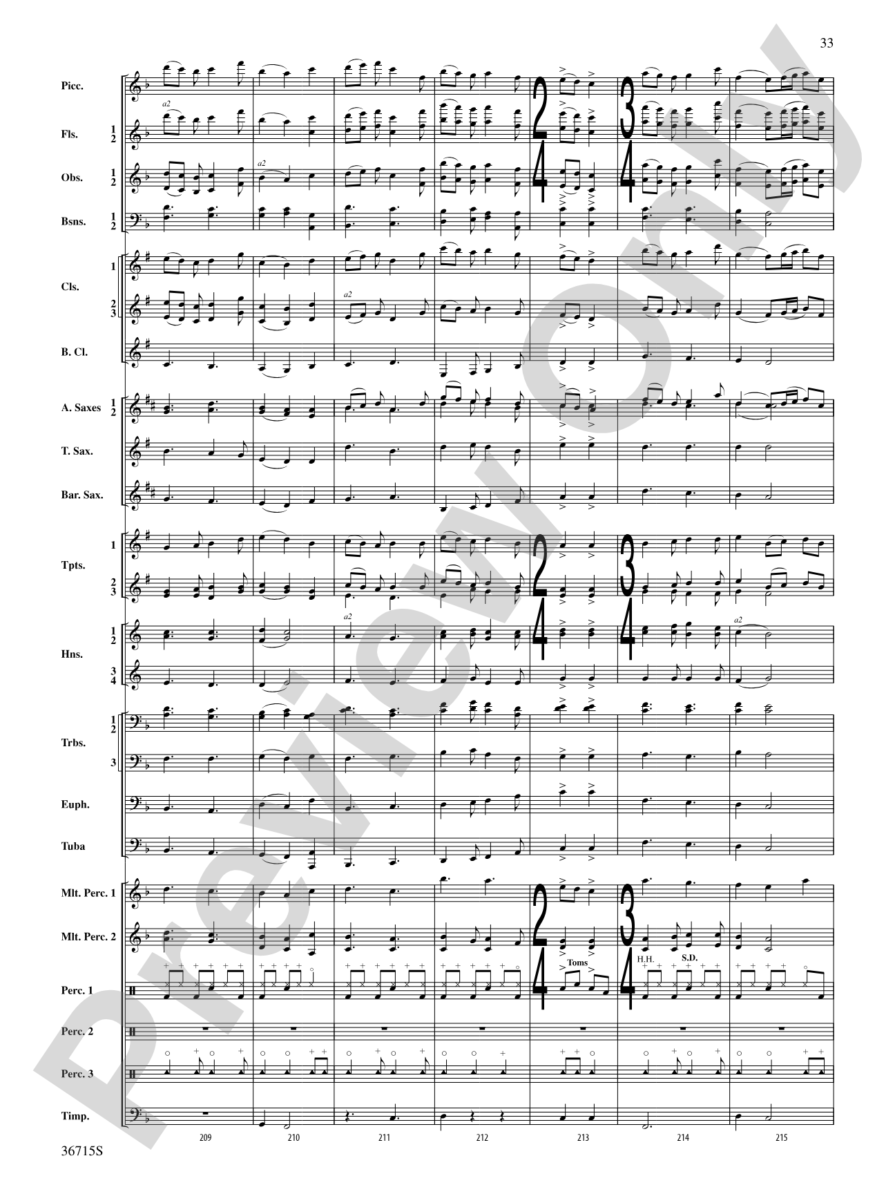 See Rock City: Concert Band Conductor Score & Parts