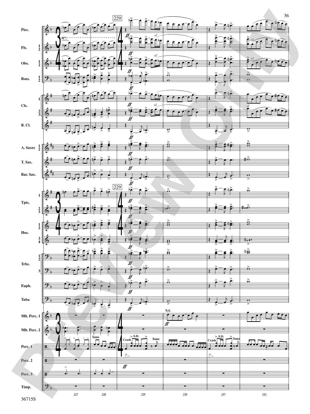 See Rock City: Concert Band Conductor Score & Parts