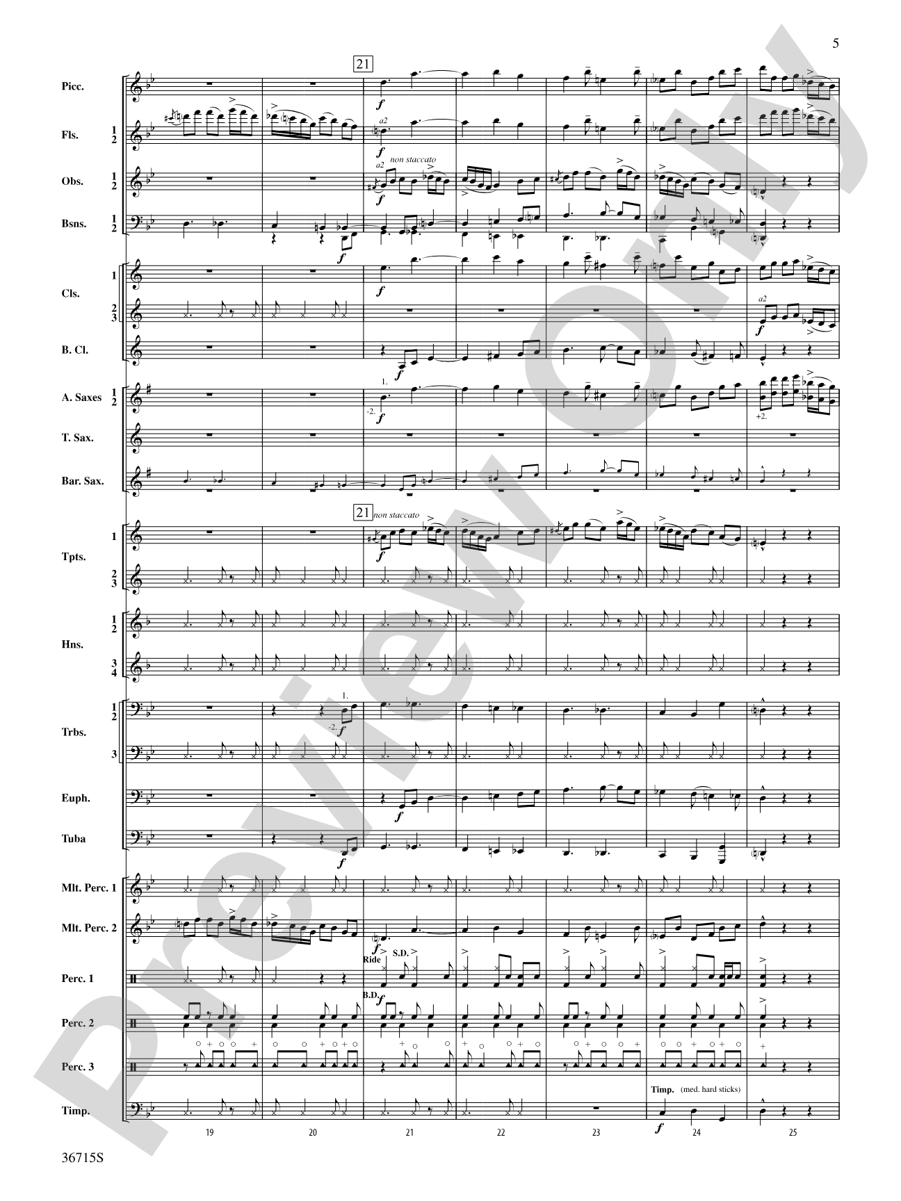 See Rock City: Concert Band Conductor Score & Parts