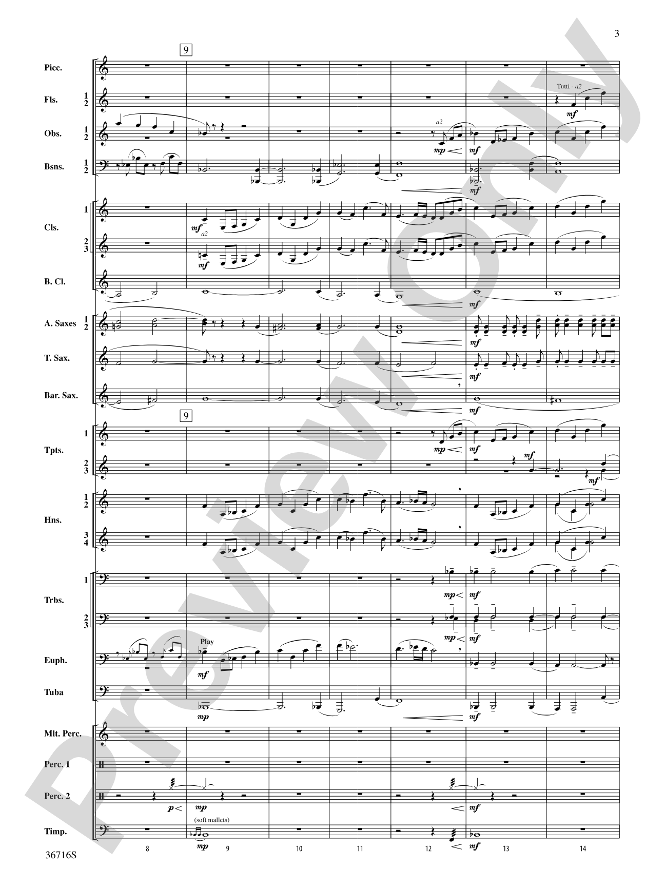 Redemption: Concert Band Conductor Score & Parts