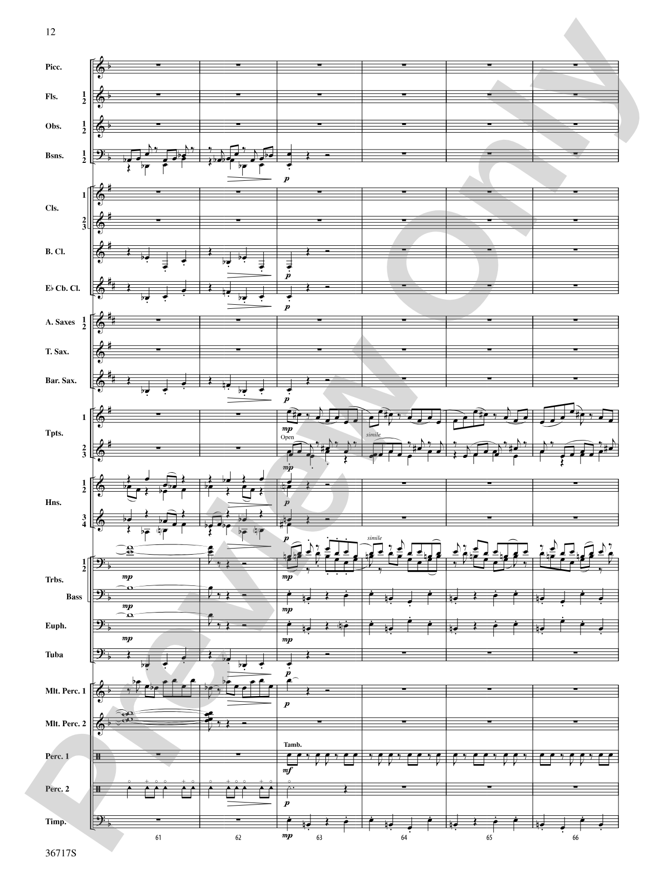 Sparkle: Concert Band Conductor Score & Parts