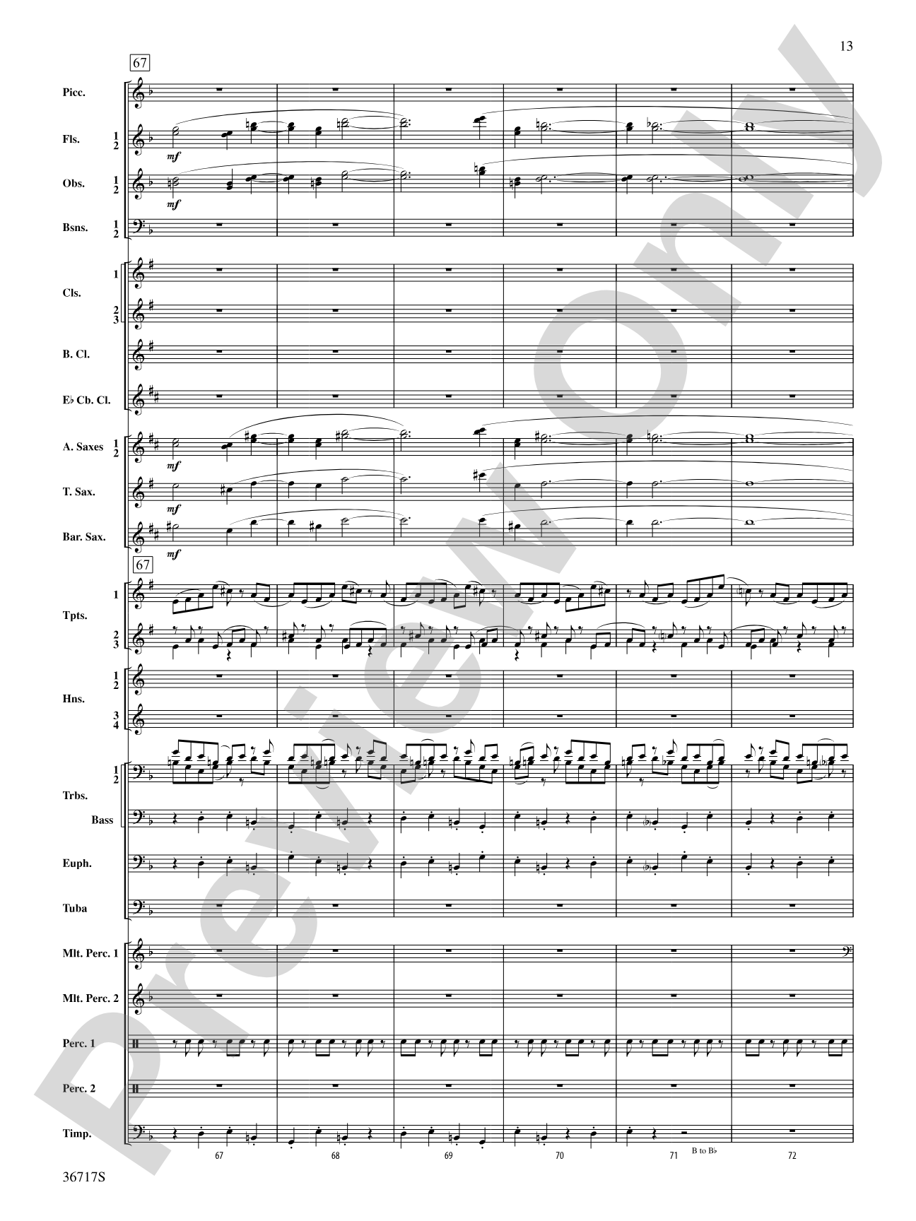 Sparkle: Concert Band Conductor Score & Parts