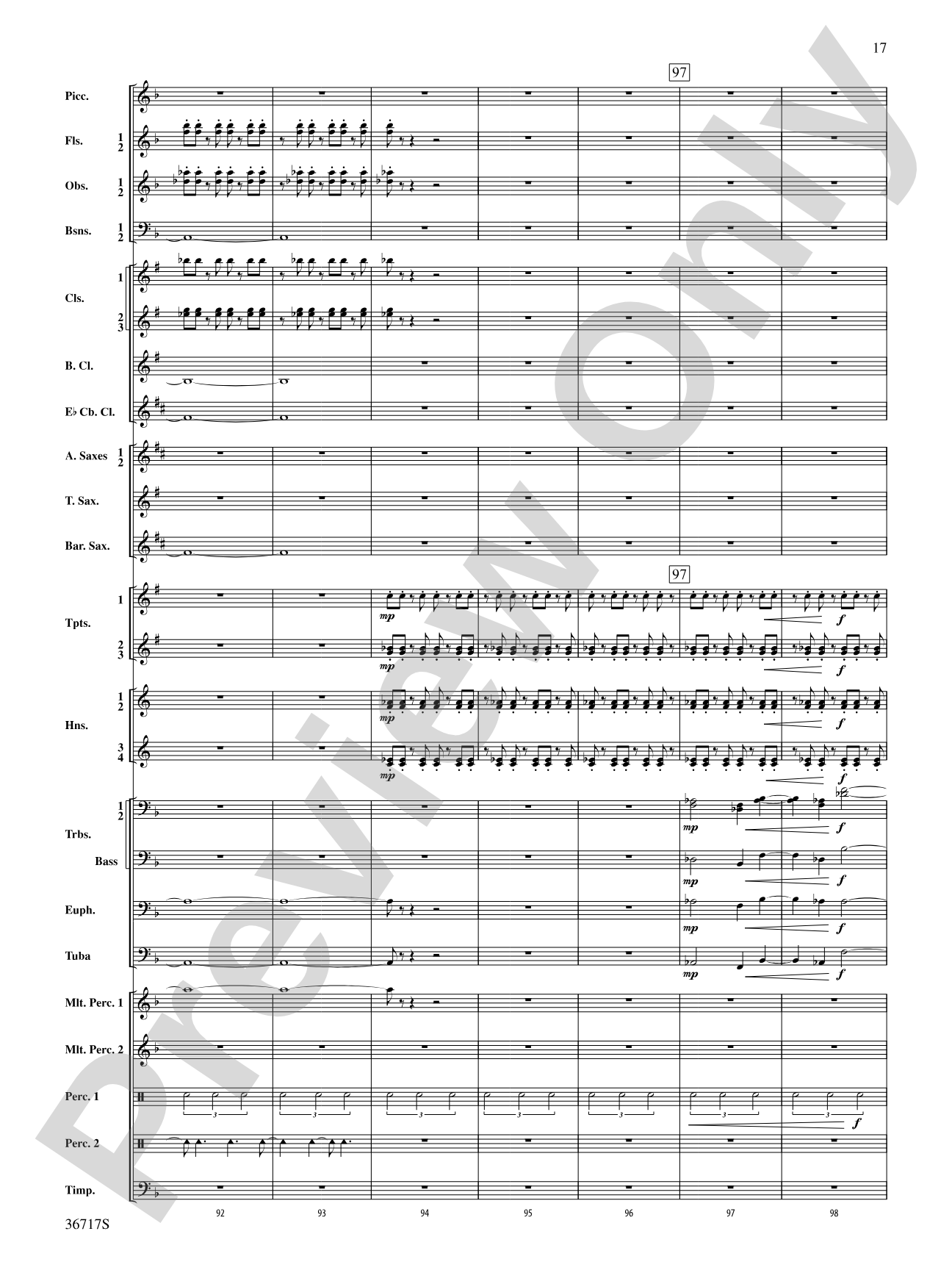 Sparkle: Concert Band Conductor Score & Parts