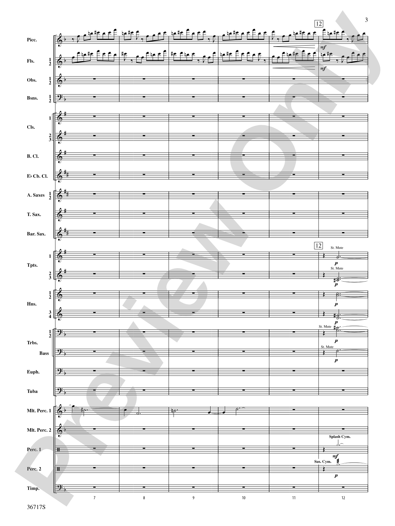 Sparkle: Concert Band Conductor Score & Parts