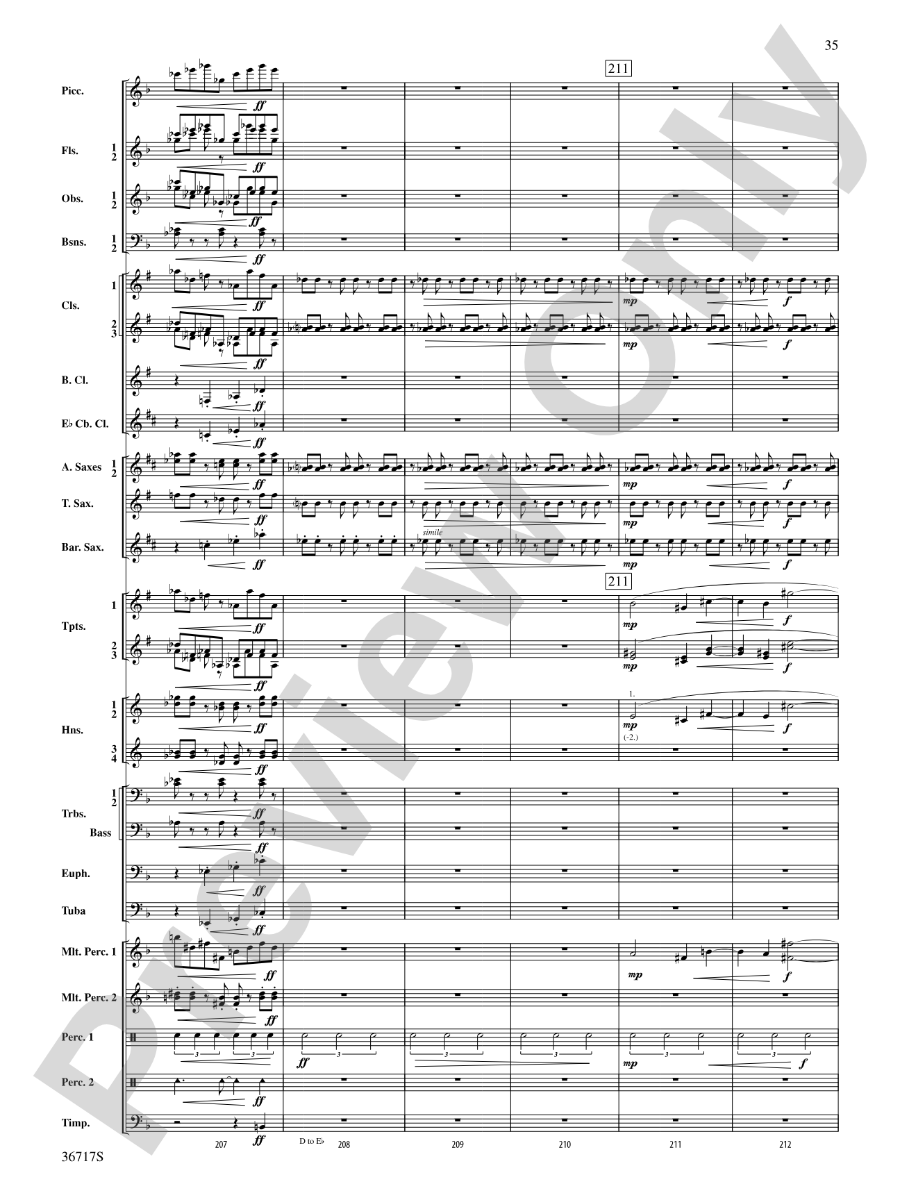 Sparkle: Concert Band Conductor Score & Parts