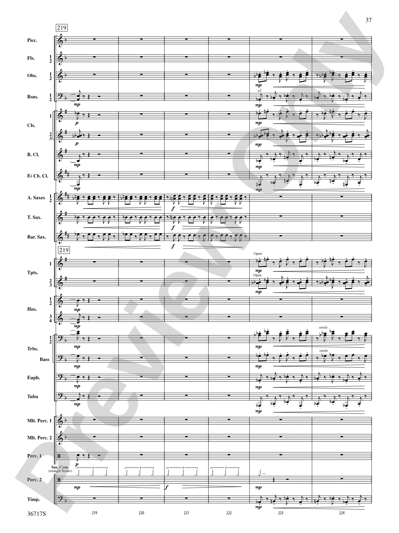 Sparkle: Concert Band Conductor Score & Parts