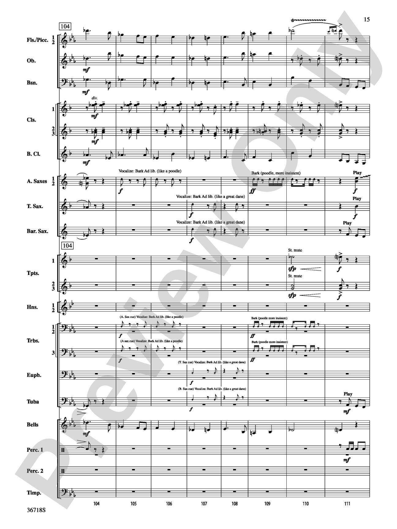 Clown Act: Concert Band Conductor Score & Parts