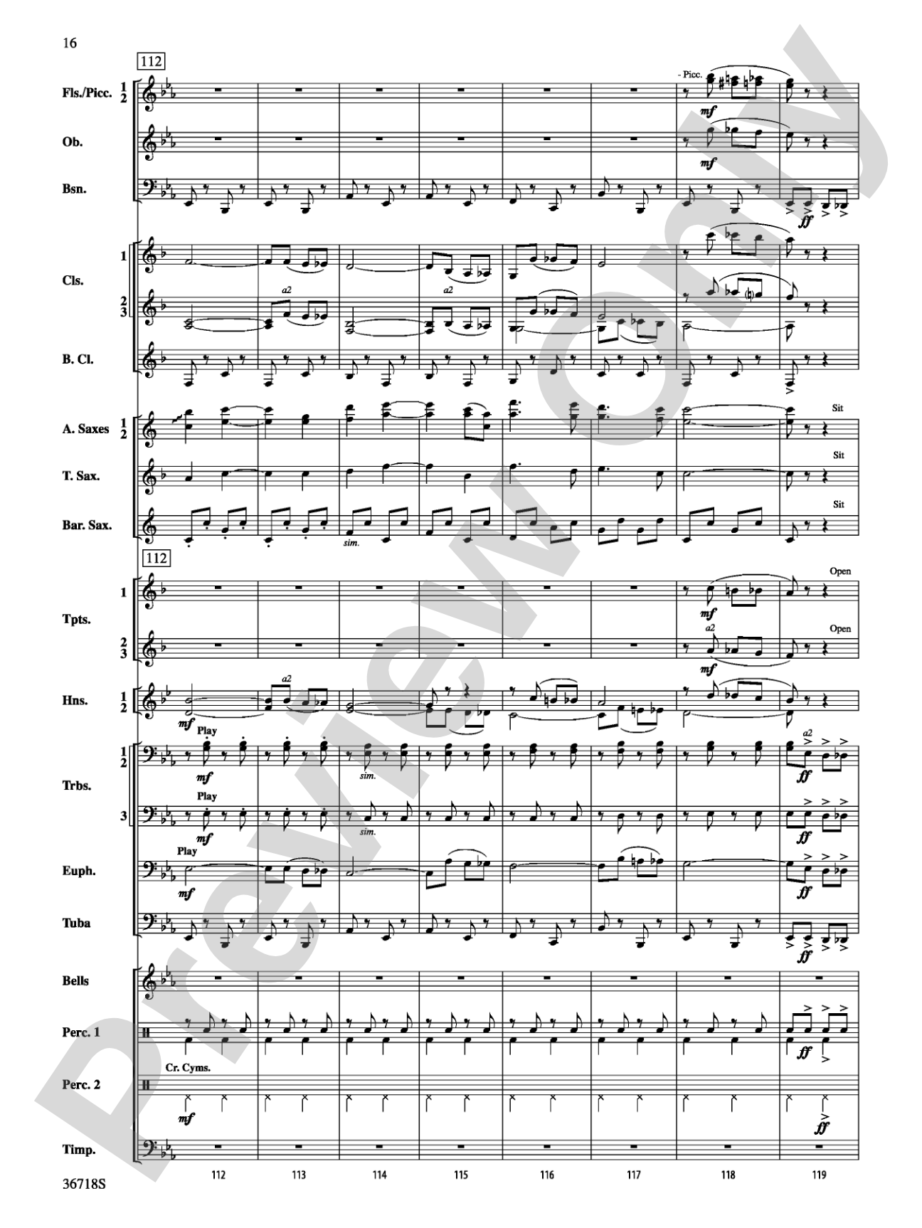 Clown Act: Concert Band Conductor Score & Parts