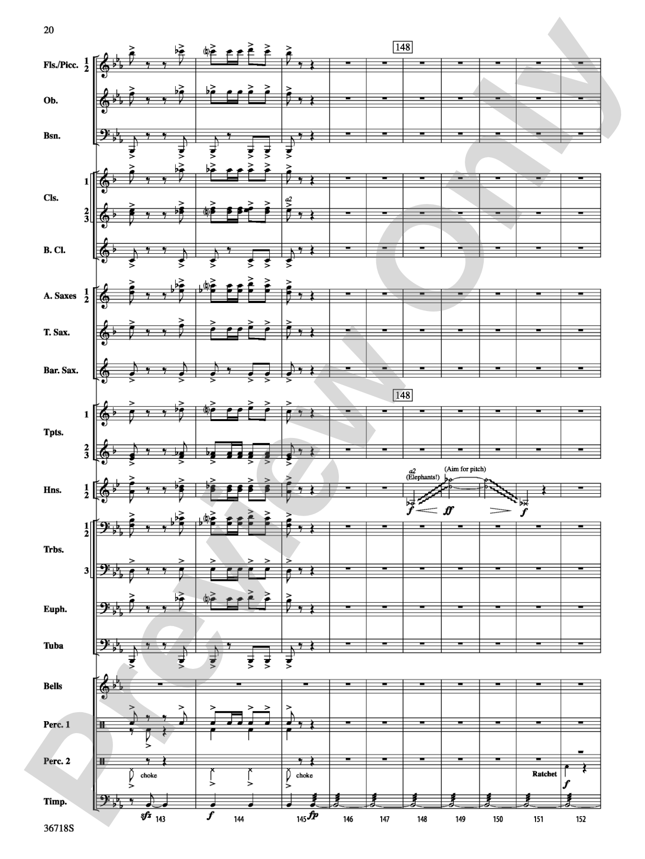 Clown Act: Concert Band Conductor Score & Parts