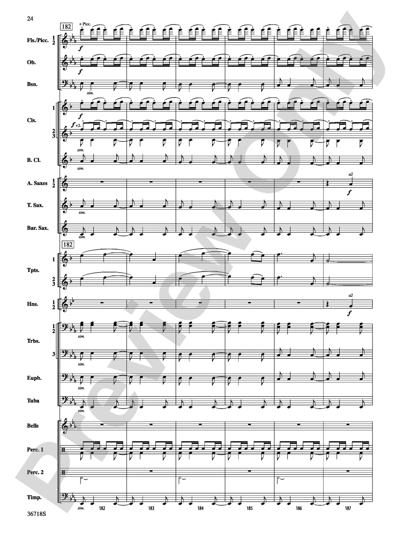 Clown Act: Concert Band Conductor Score & Parts