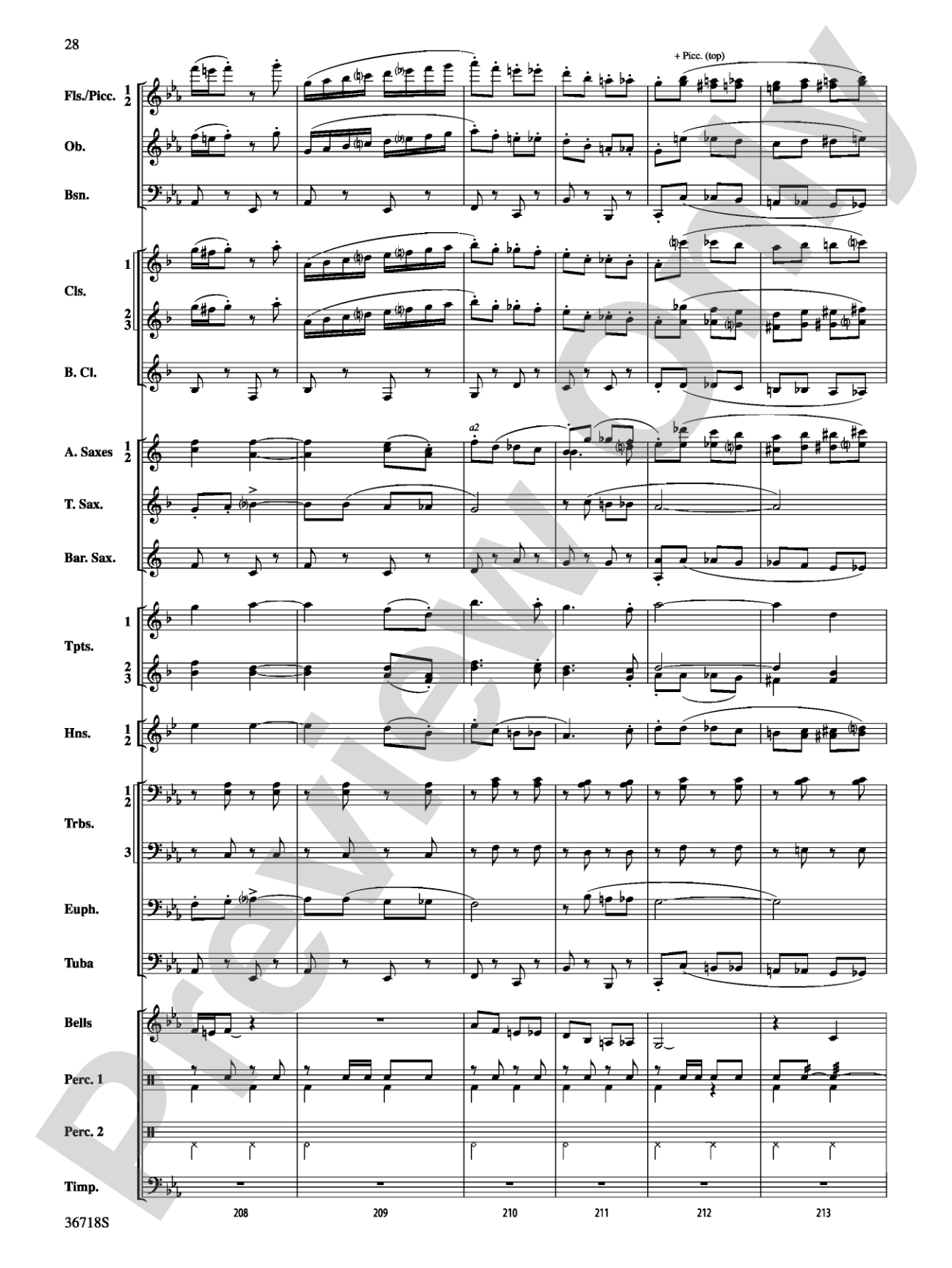 Clown Act: Concert Band Conductor Score & Parts