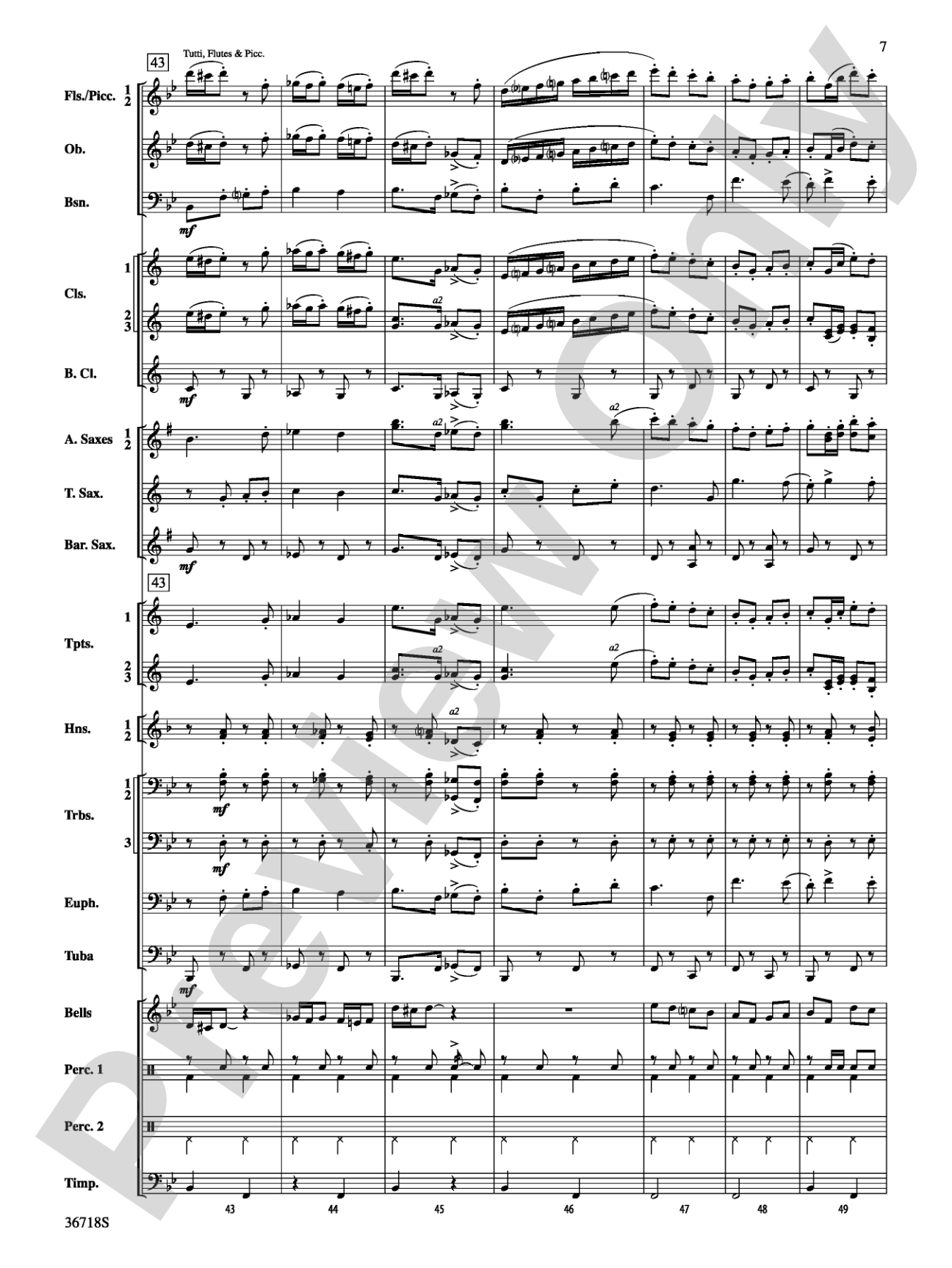 Clown Act: Concert Band Conductor Score & Parts