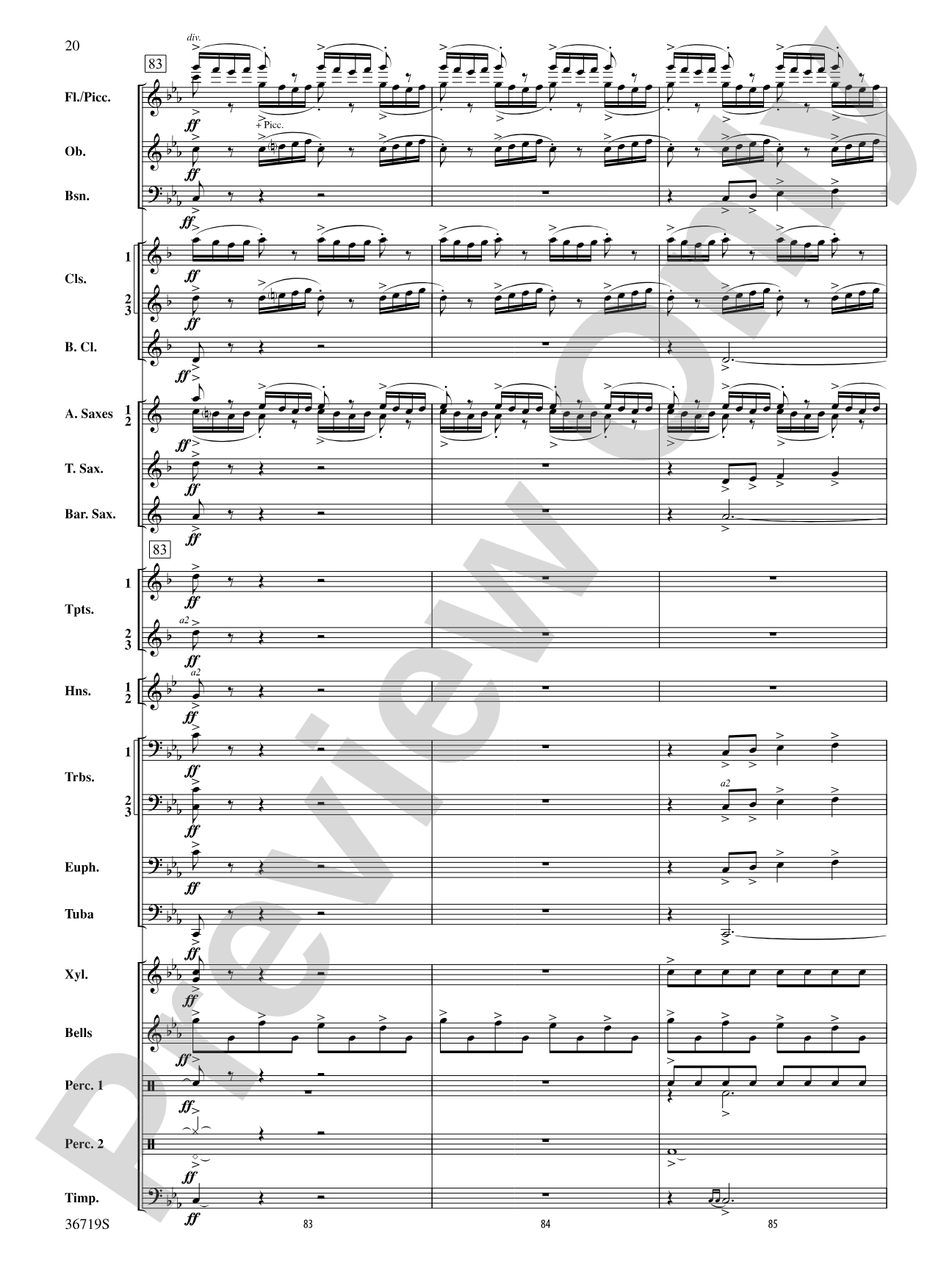 Ignition: Concert Band Conductor Score & Parts