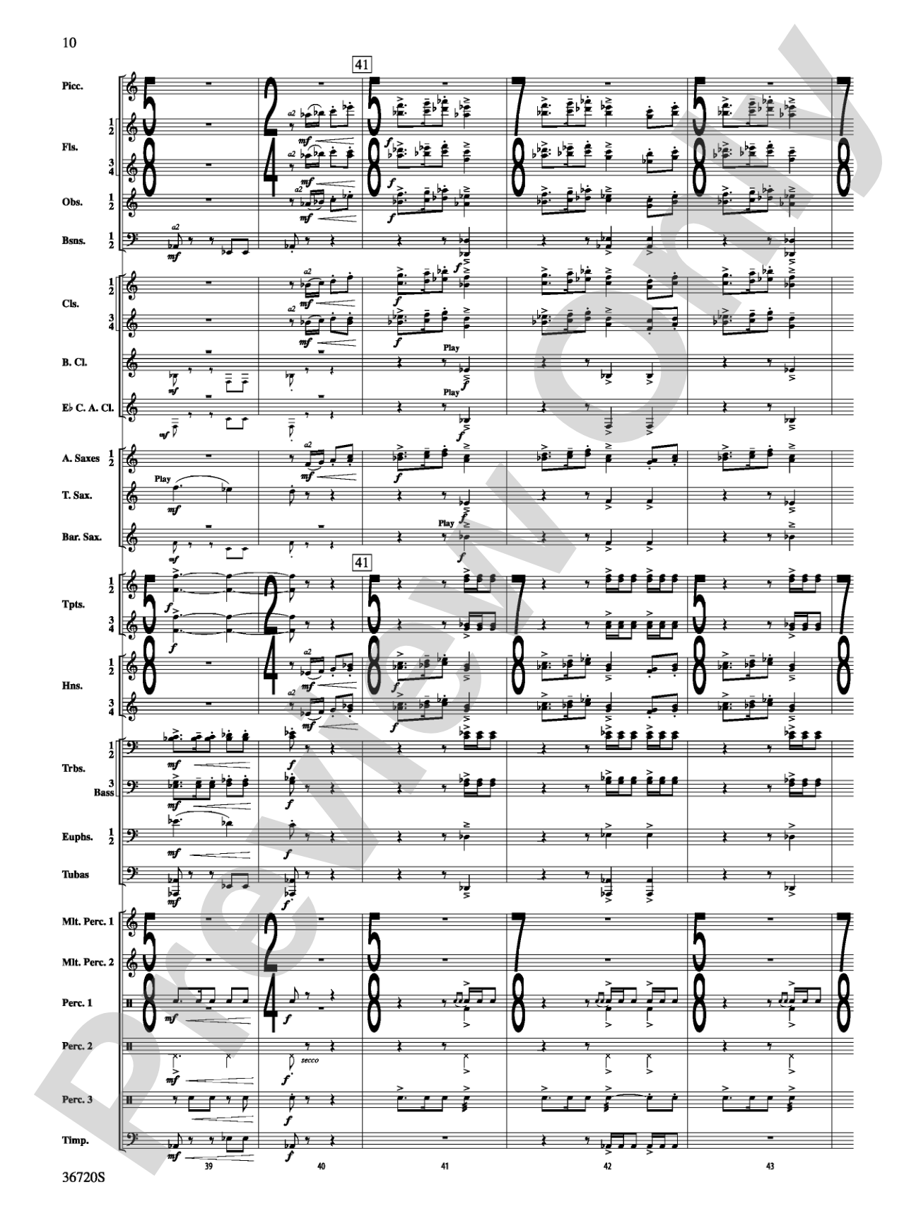 Tribute: Concert Band Conductor Score & Parts