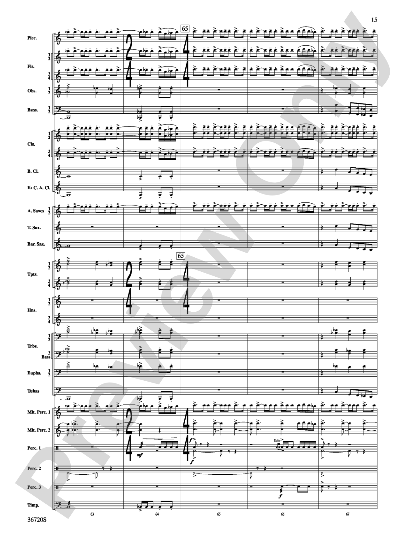 Tribute: Concert Band Conductor Score & Parts