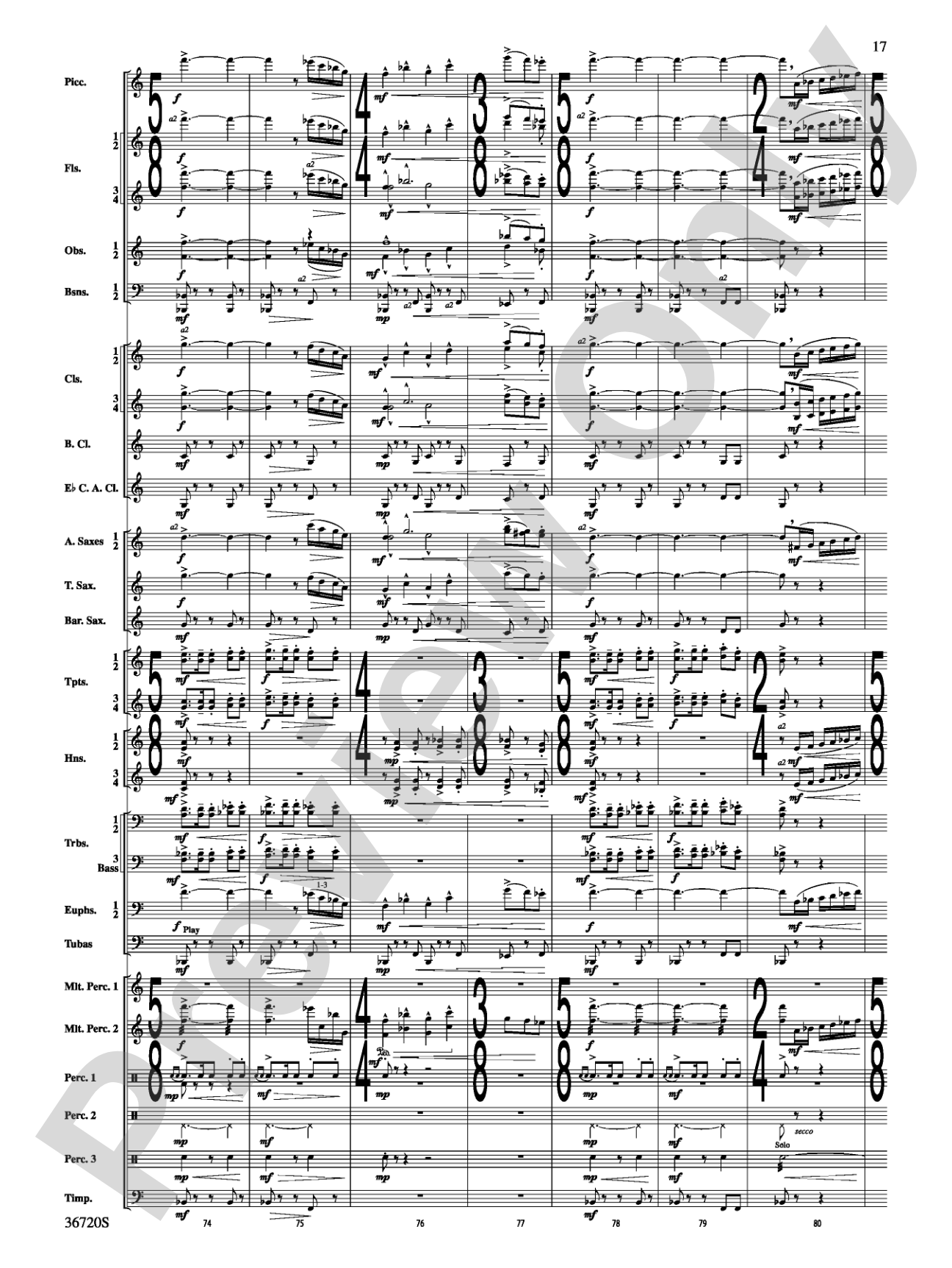 Tribute: Concert Band Conductor Score & Parts