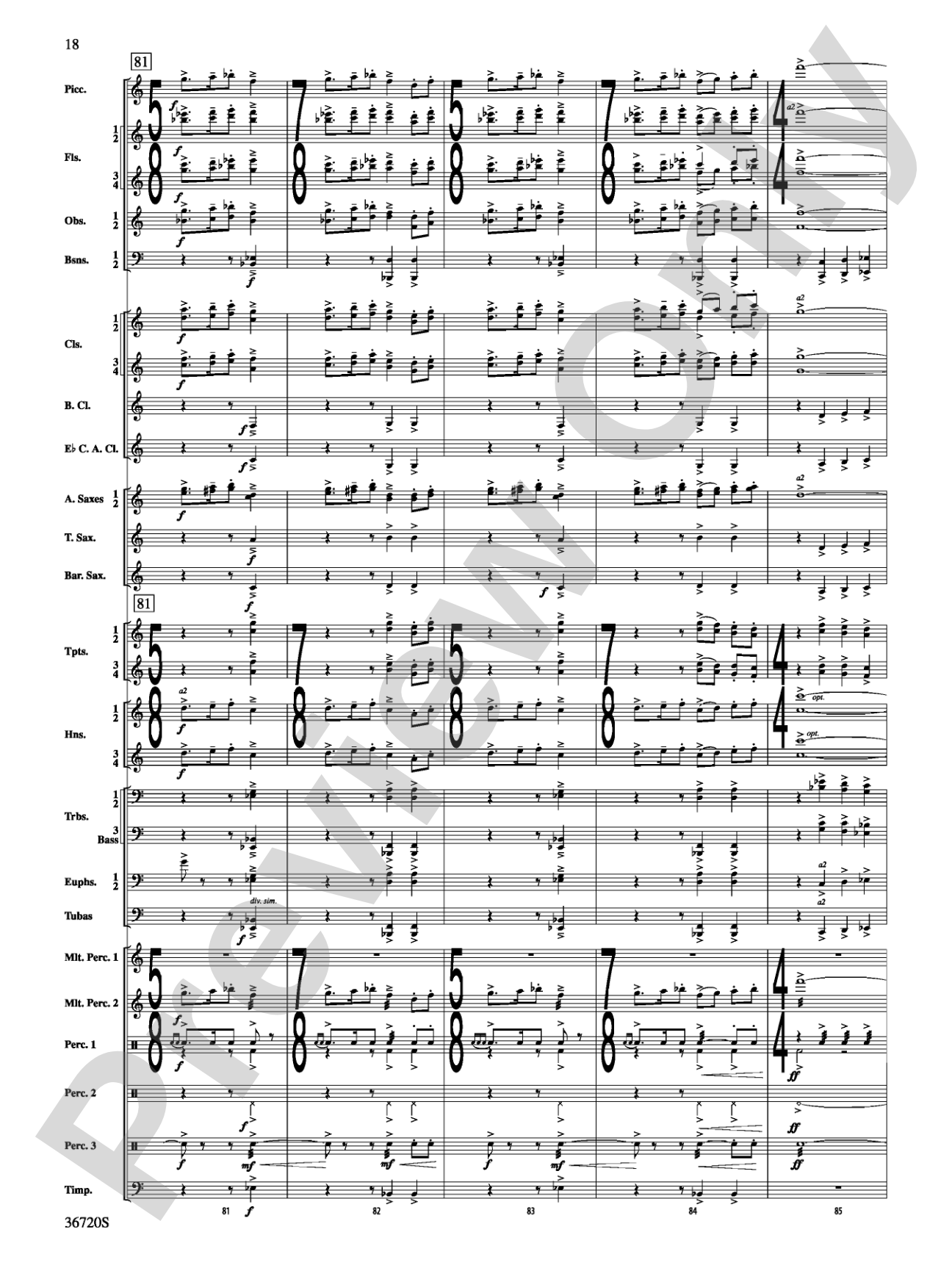 Tribute: Concert Band Conductor Score & Parts
