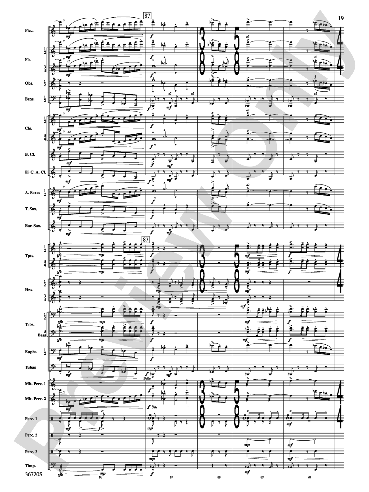 Tribute: Concert Band Conductor Score & Parts