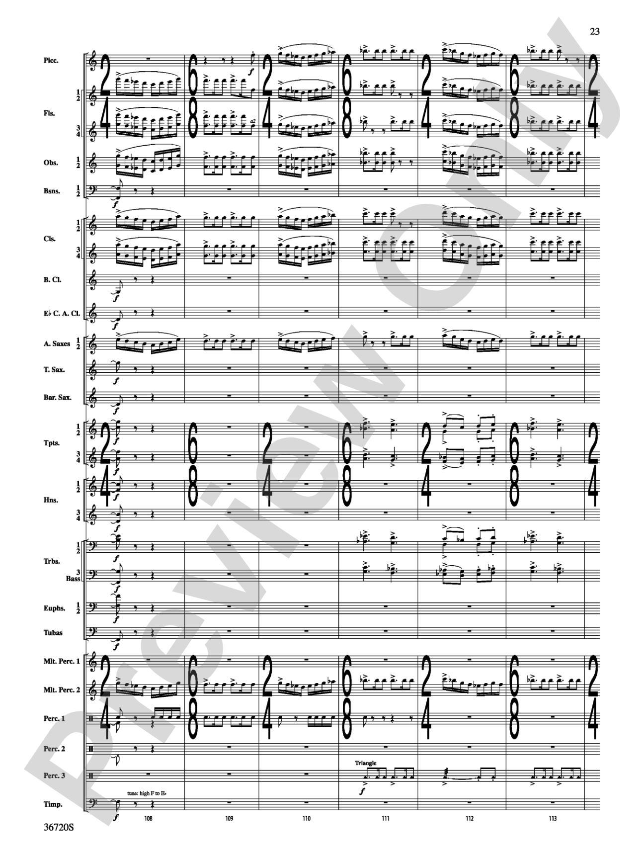 Tribute: Concert Band Conductor Score & Parts