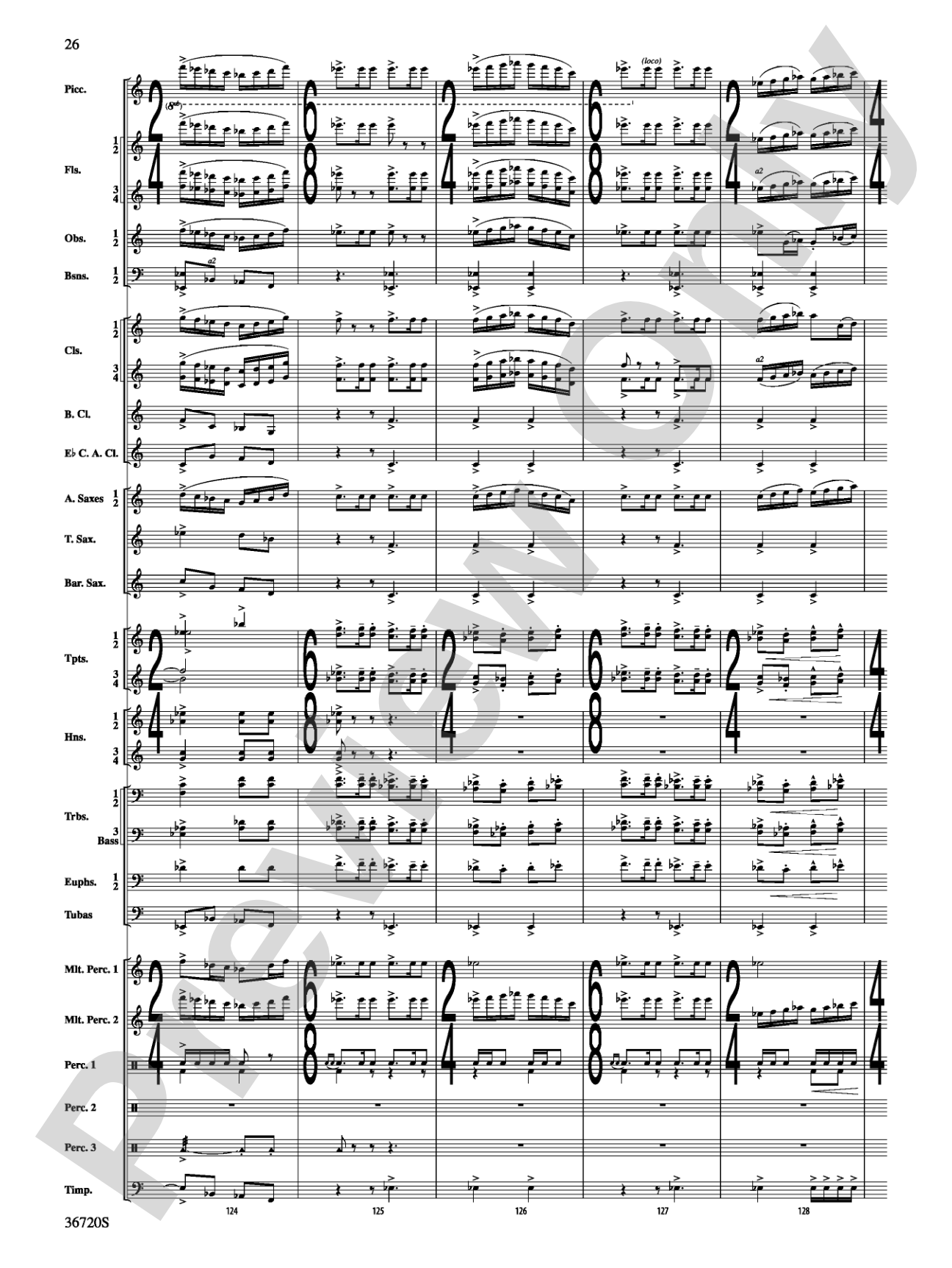 Tribute: Concert Band Conductor Score & Parts
