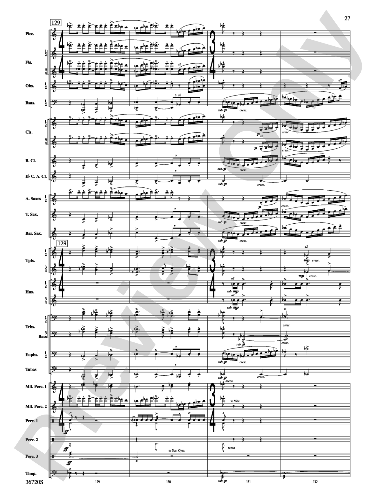 Tribute: Concert Band Conductor Score & Parts