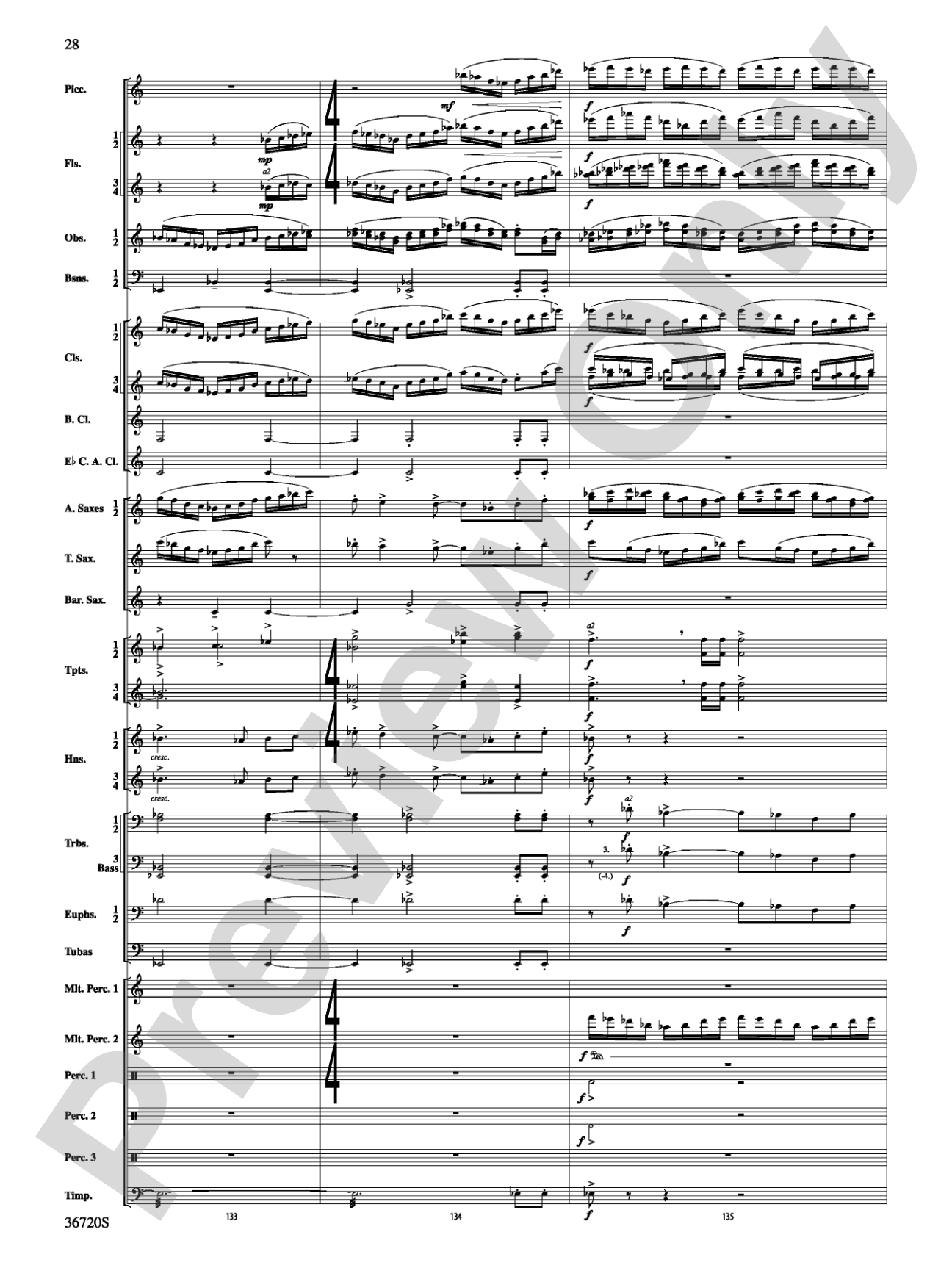 Tribute: Concert Band Conductor Score & Parts