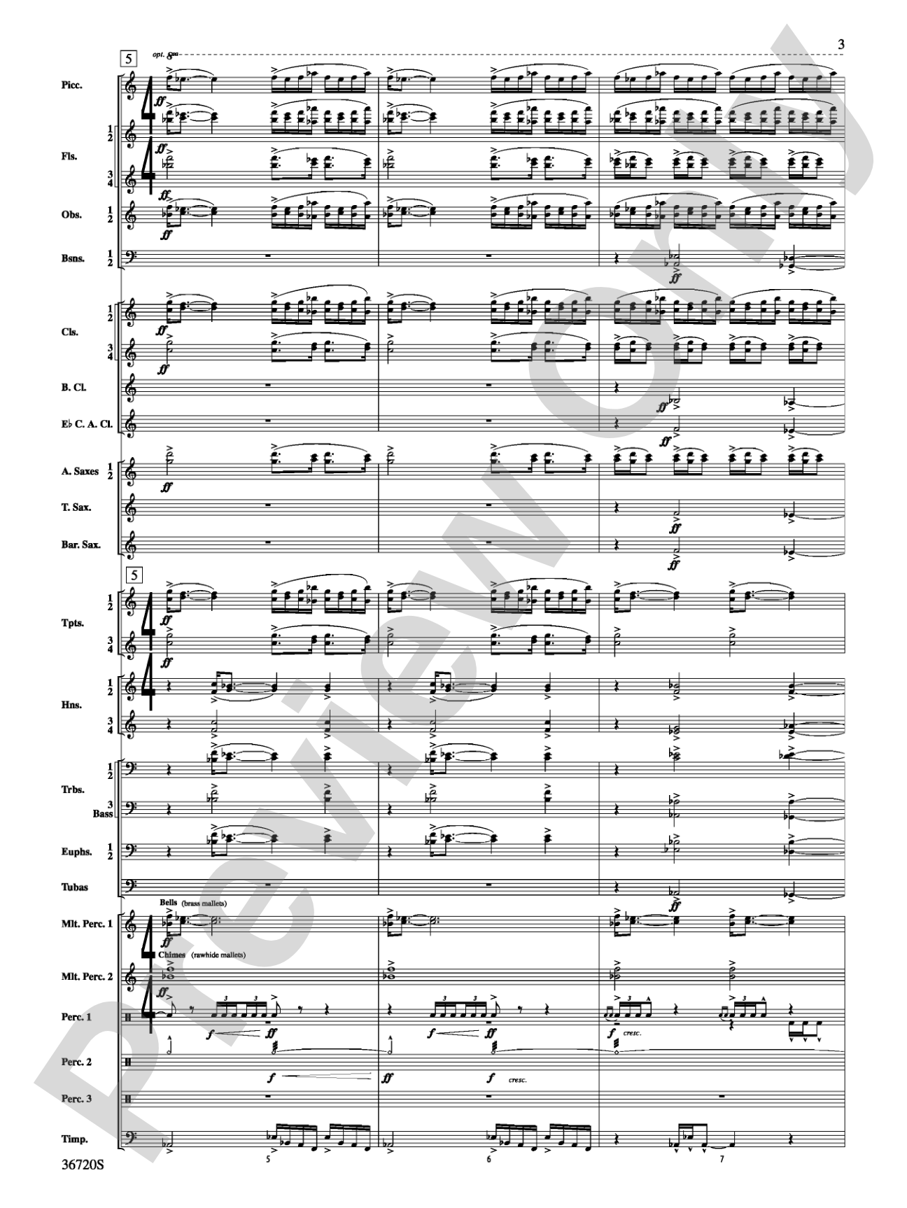 Tribute: Concert Band Conductor Score & Parts