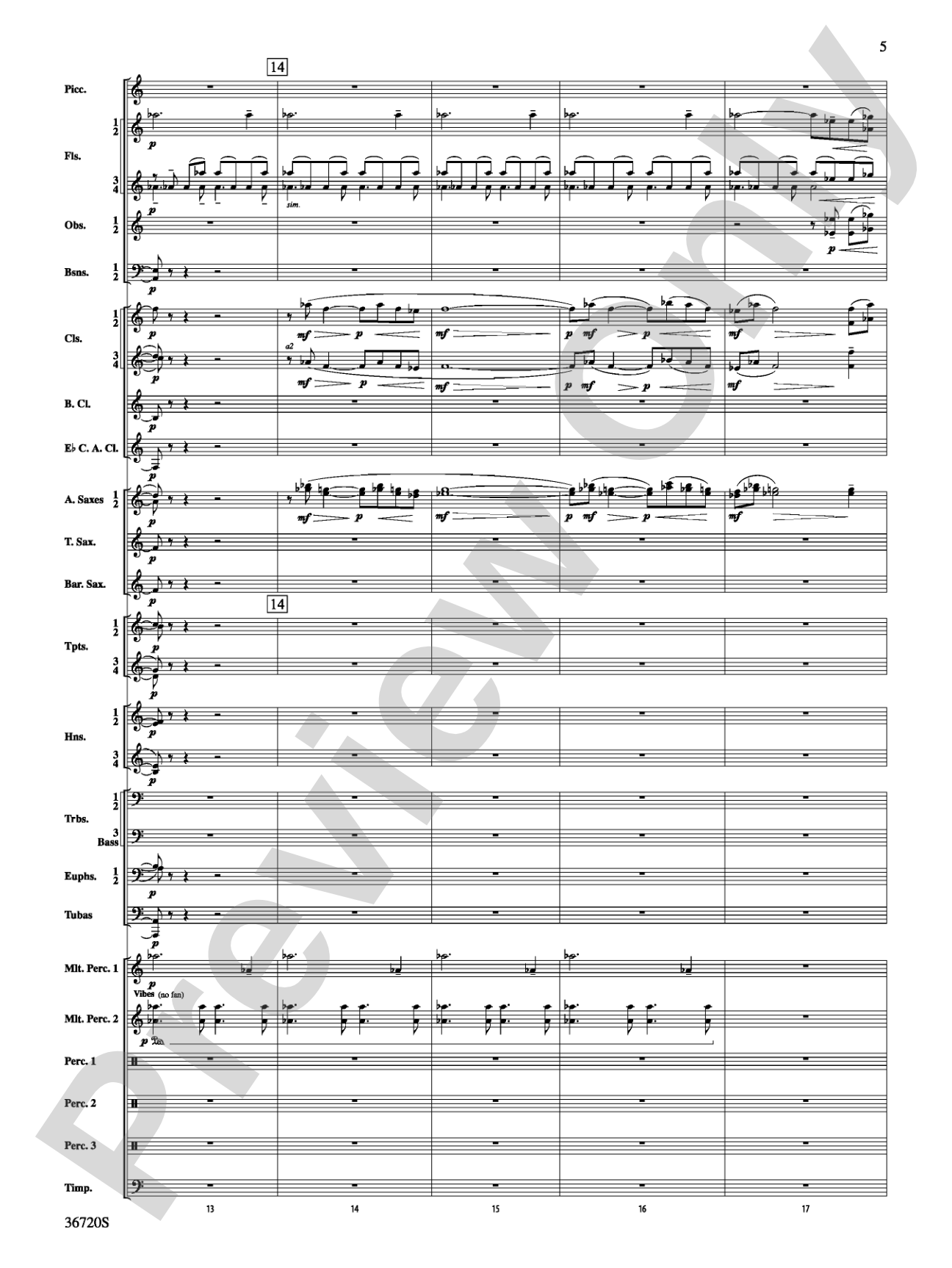 Tribute: Concert Band Conductor Score & Parts