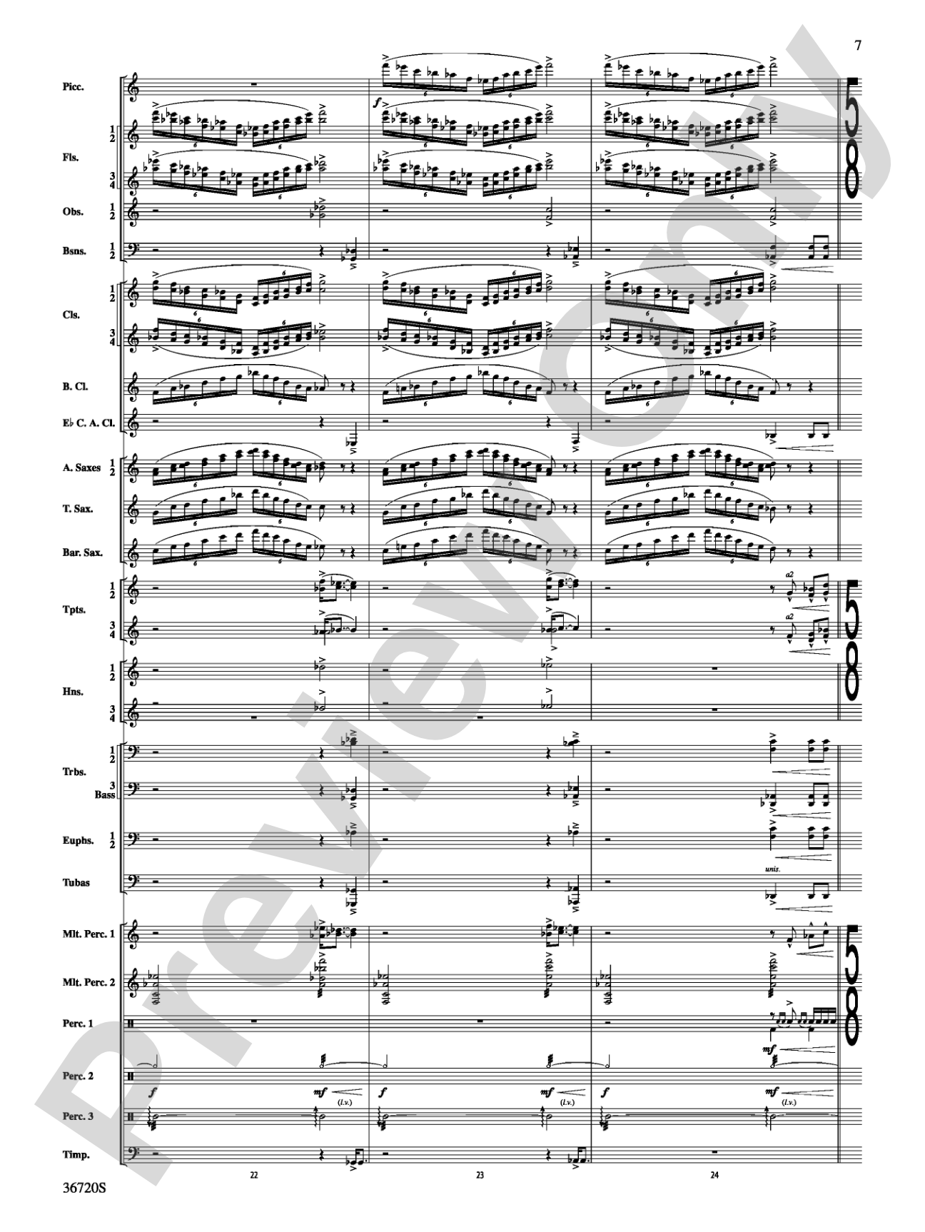 Tribute: Concert Band Conductor Score & Parts
