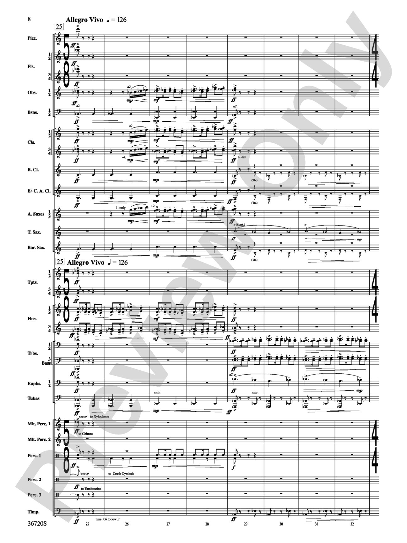 Tribute: Concert Band Conductor Score & Parts
