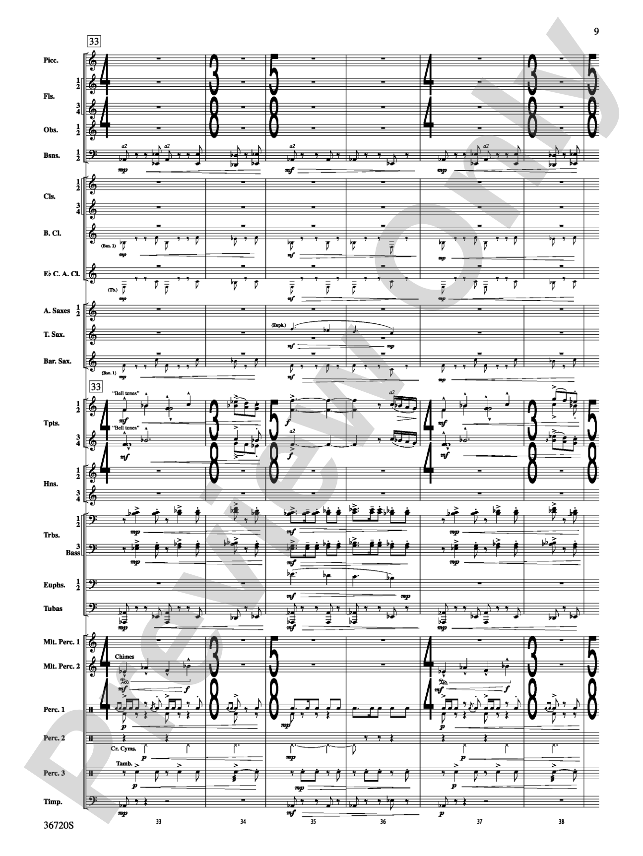 Tribute: Concert Band Conductor Score & Parts