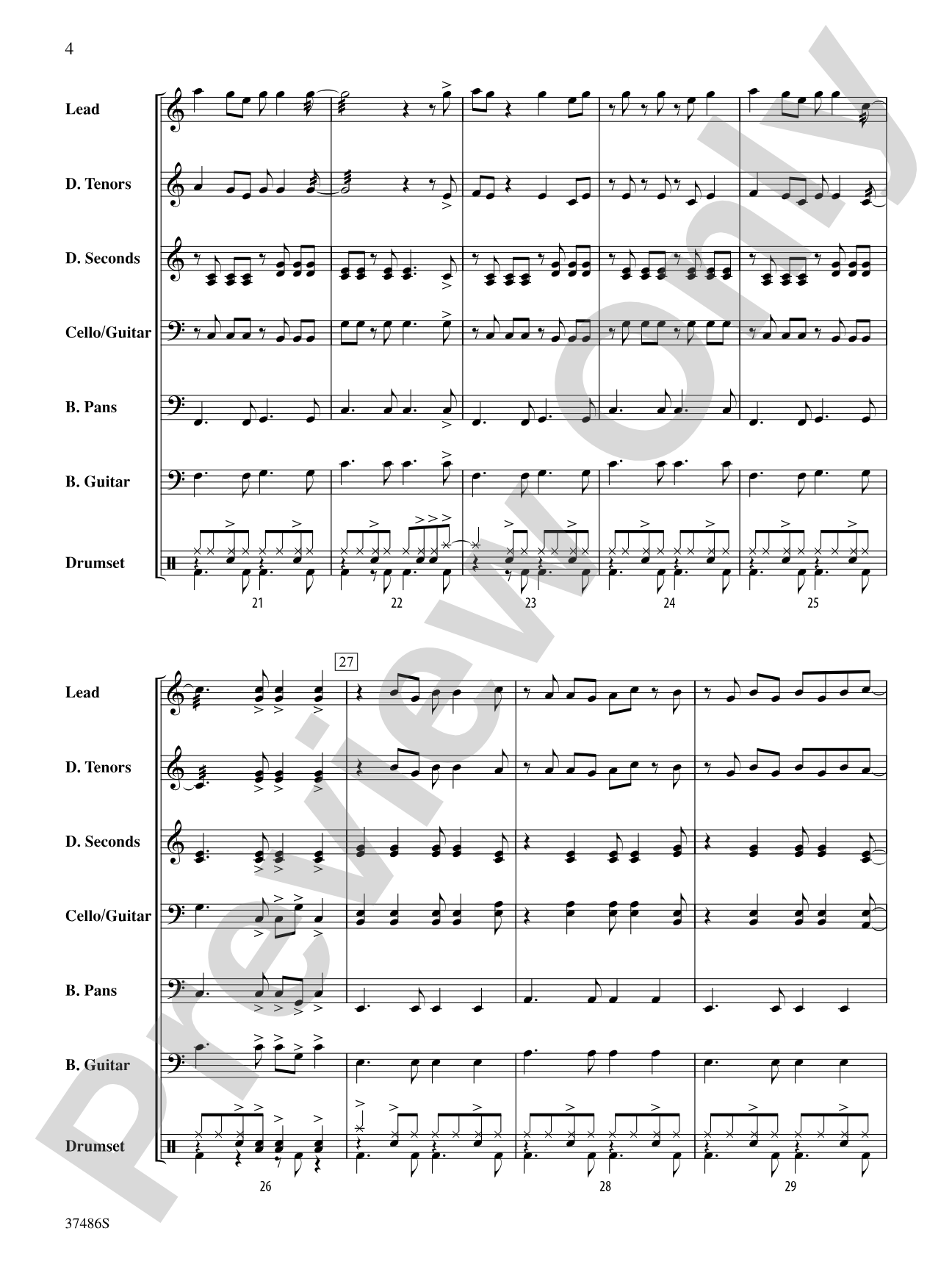 Fins: Steel Drum Conductor Score & Parts