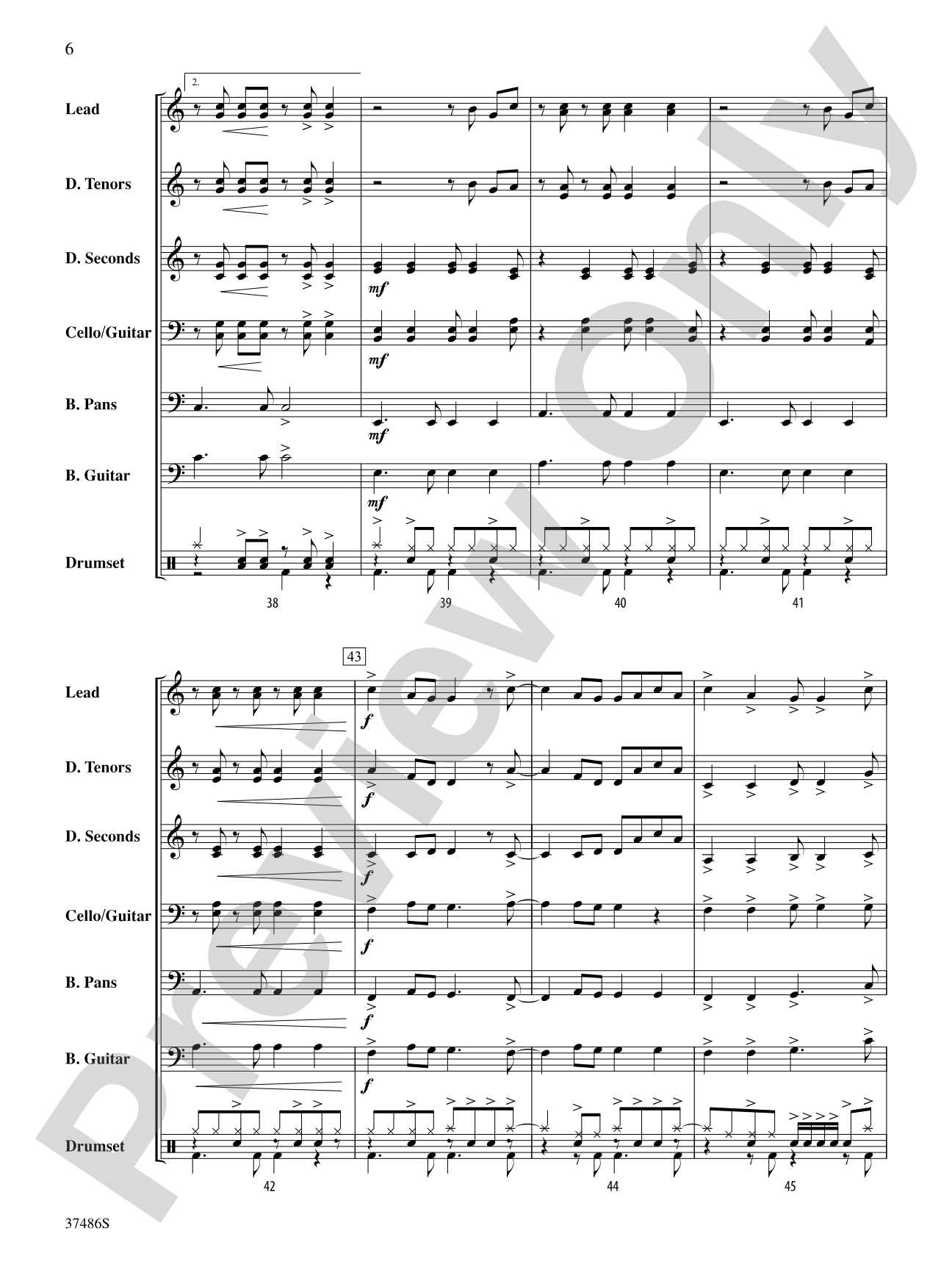 Fins: Steel Drum Conductor Score & Parts