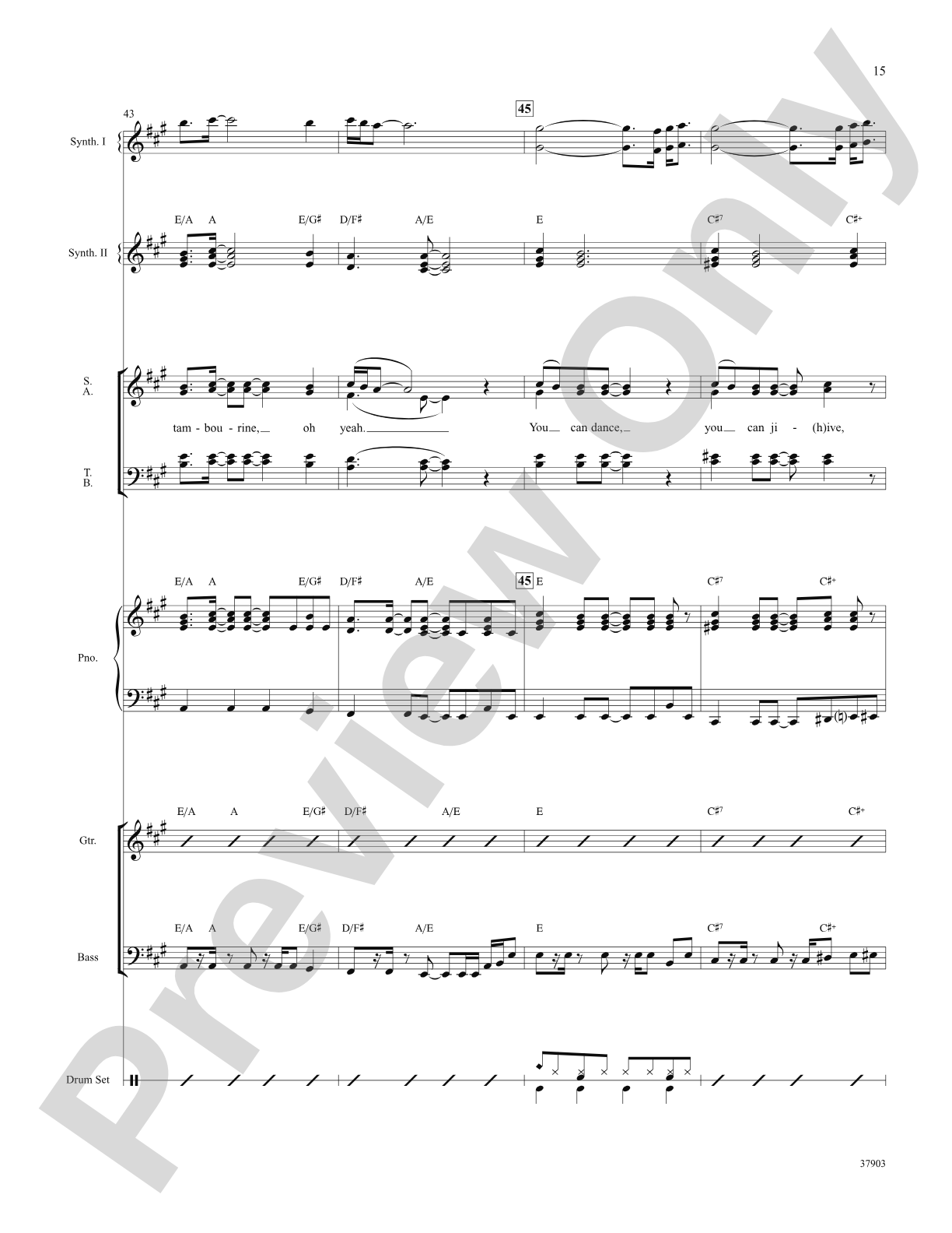 Dancing Queen (from Mamma Mia!): Choral SoundPax