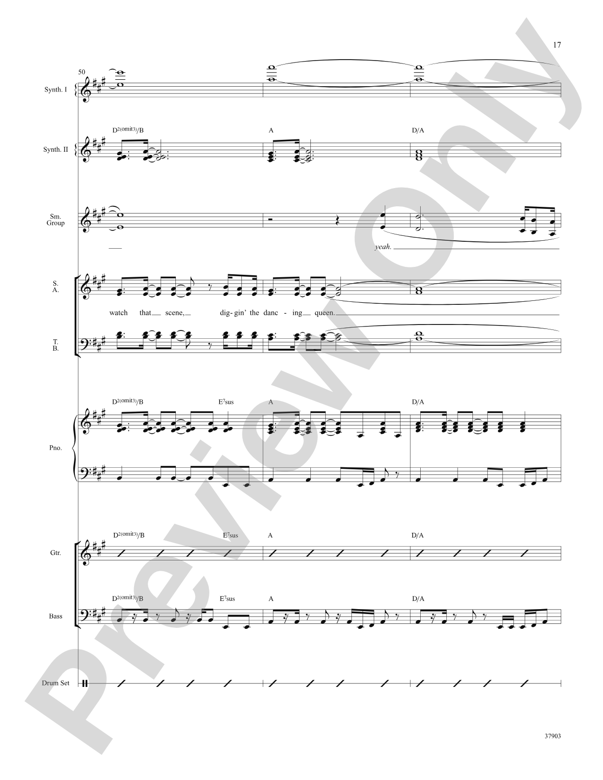 Dancing Queen (from Mamma Mia!): Choral SoundPax