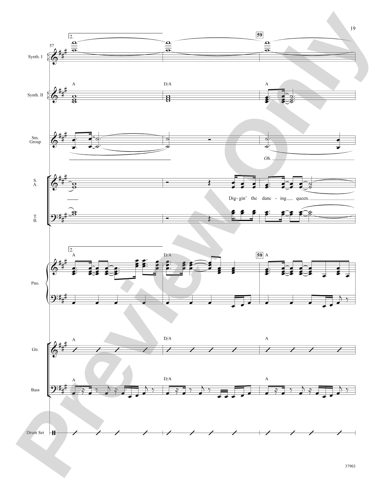 Dancing Queen (from Mamma Mia!): Choral SoundPax