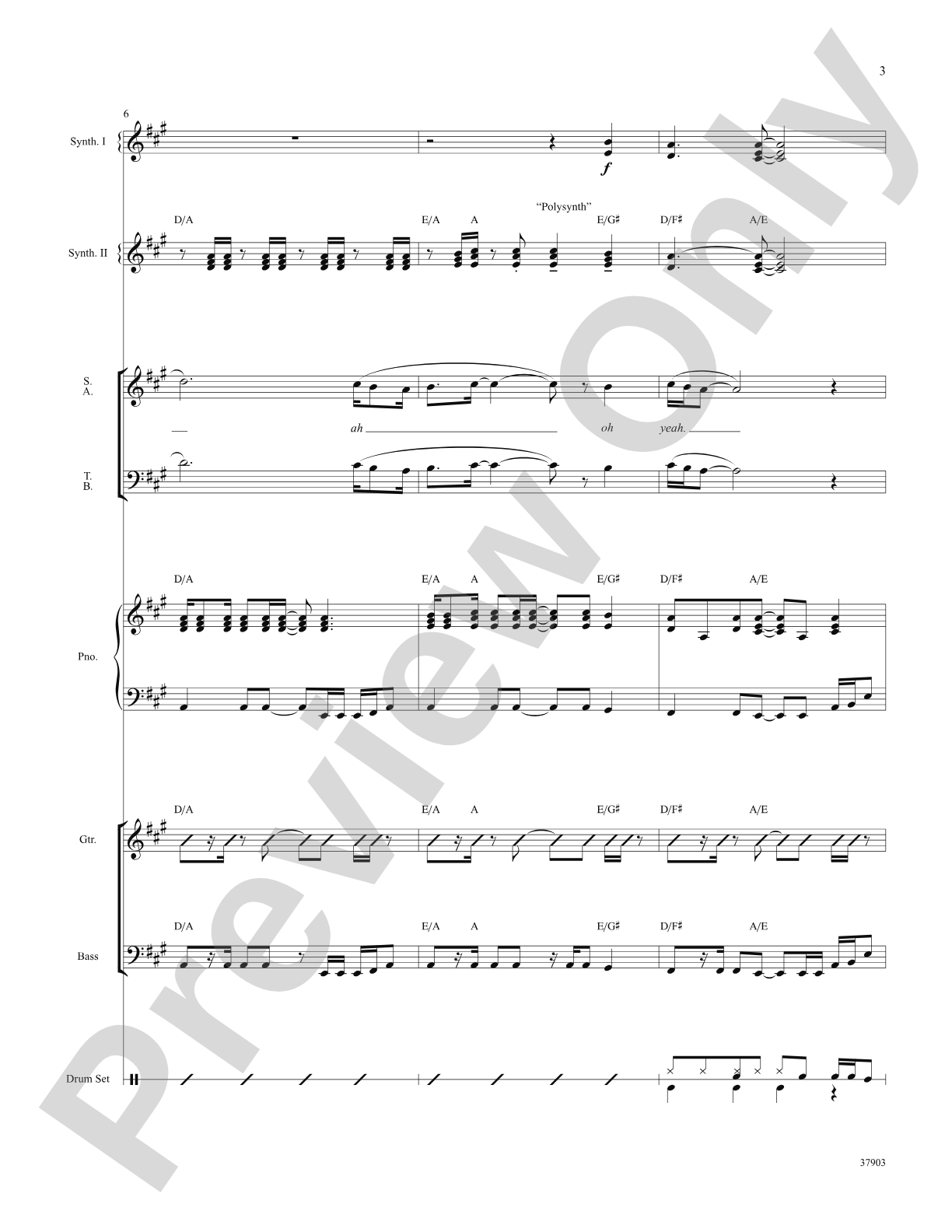 Dancing Queen (from Mamma Mia!): Choral SoundPax