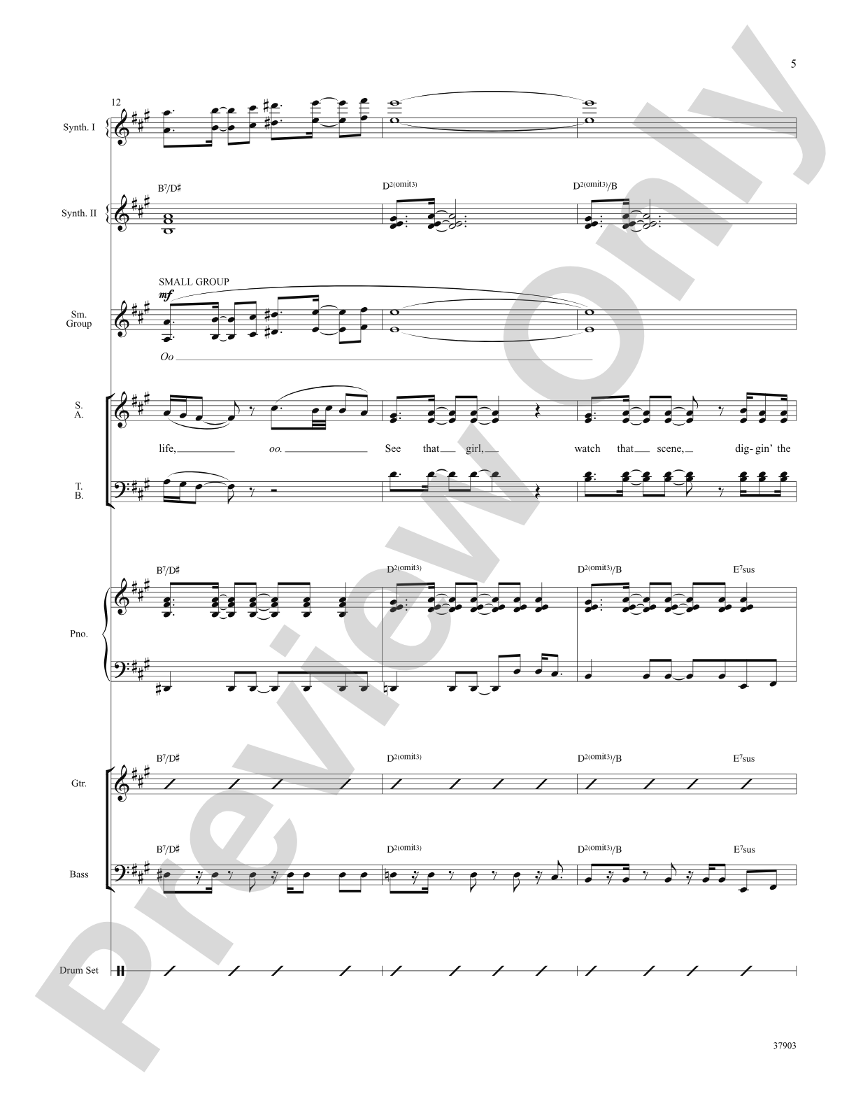 Dancing Queen (from Mamma Mia!): Choral SoundPax