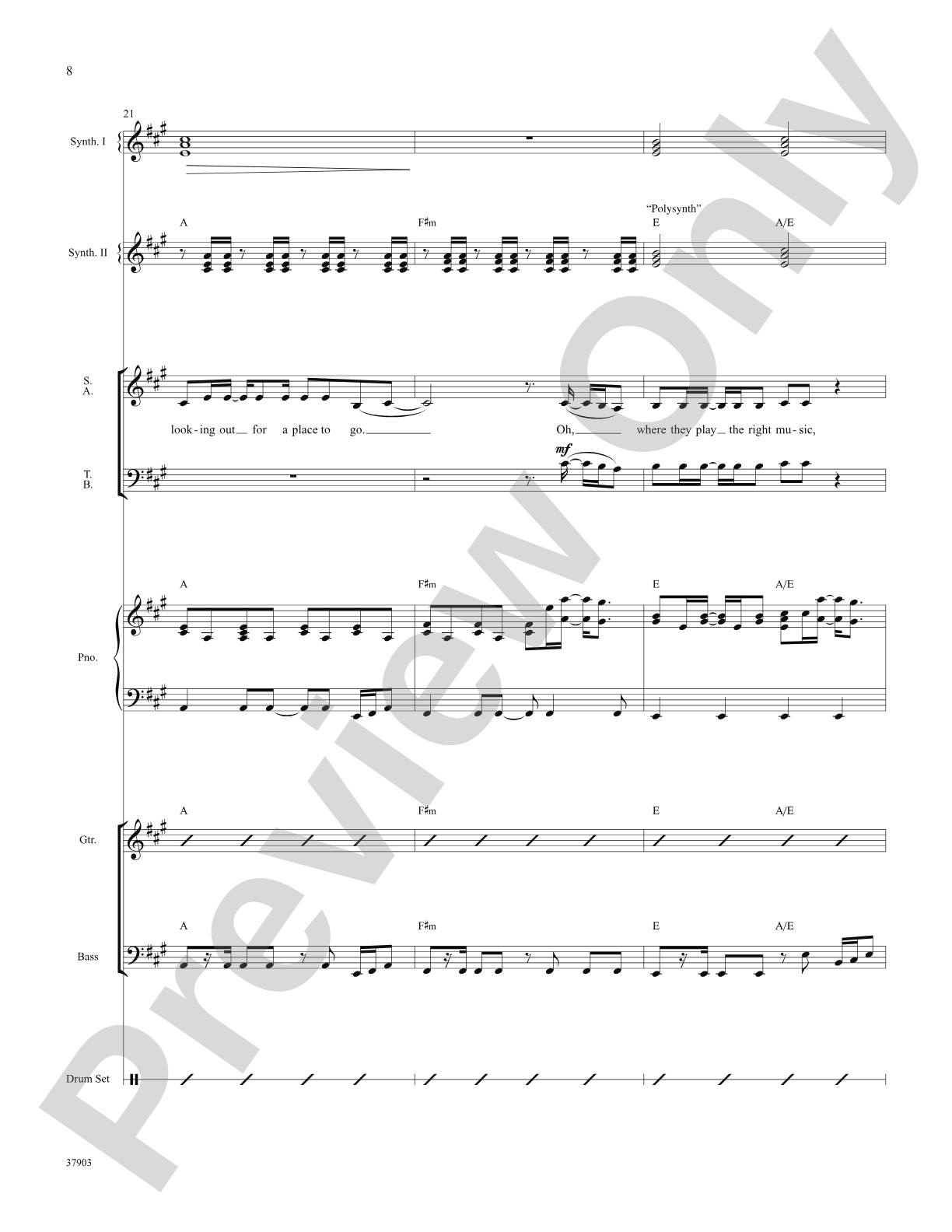 Dancing Queen (from Mamma Mia!): Choral SoundPax