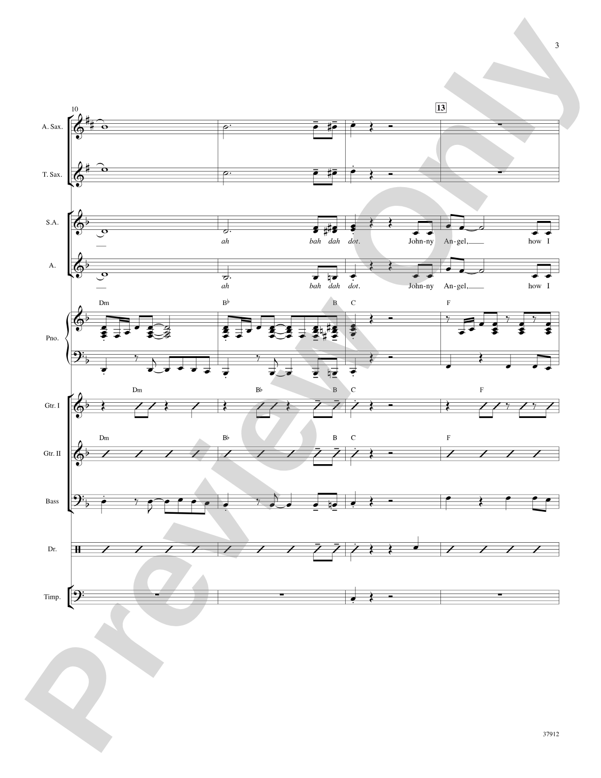 Johnny Angel: Choral SoundPax