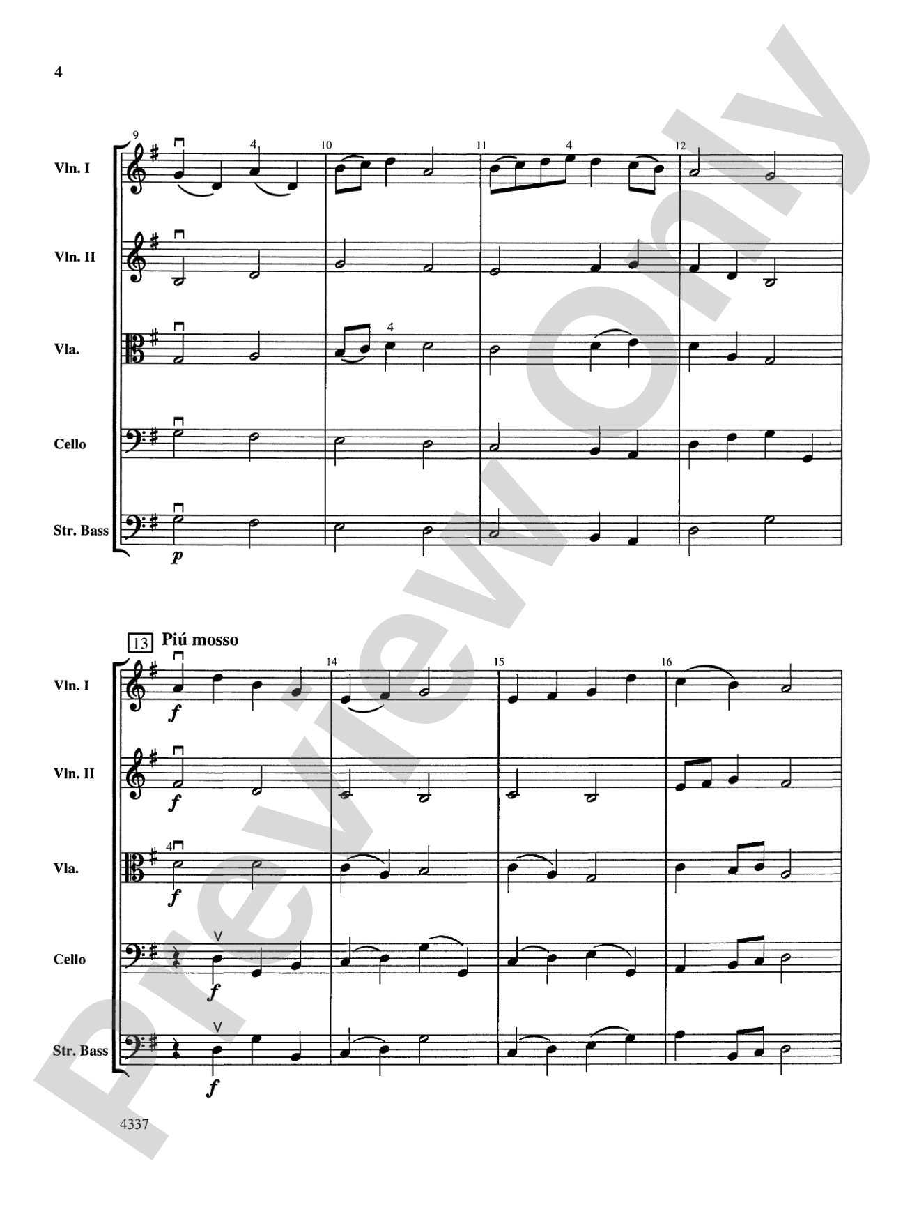 Slumber Music: String Orchestra Conductor Score & Parts