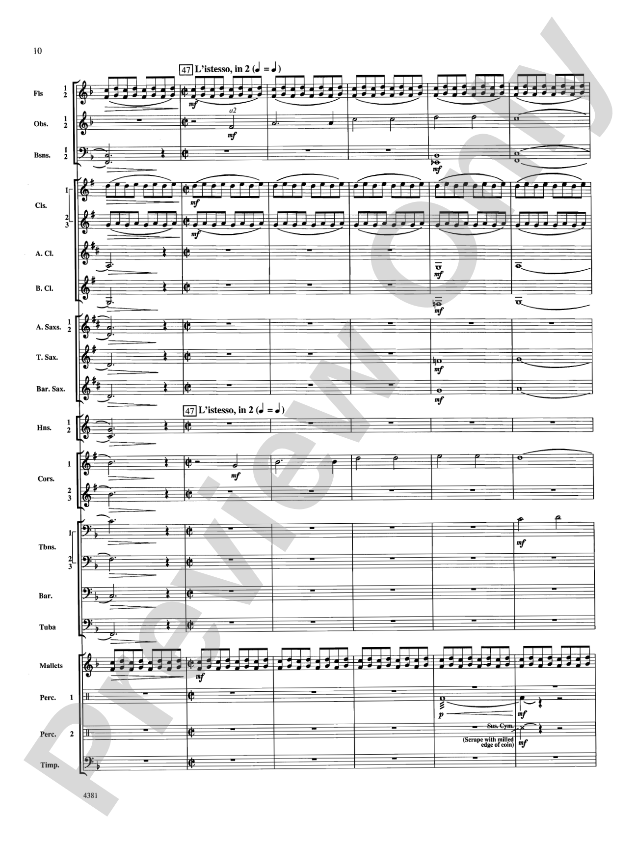 Variations on a Nautical Hymn: Concert Band Conductor Score & Parts