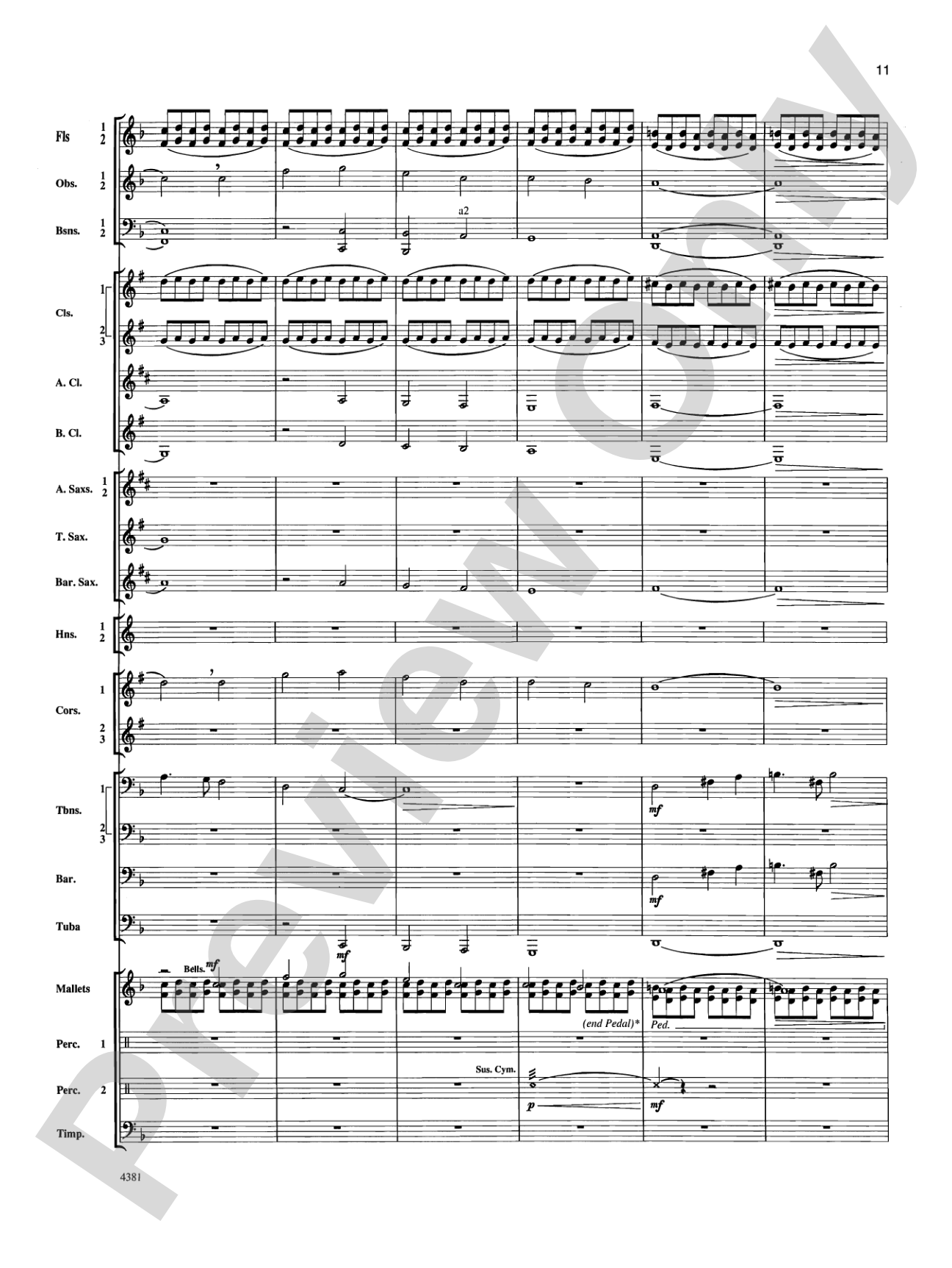 Variations on a Nautical Hymn: Concert Band Conductor Score & Parts