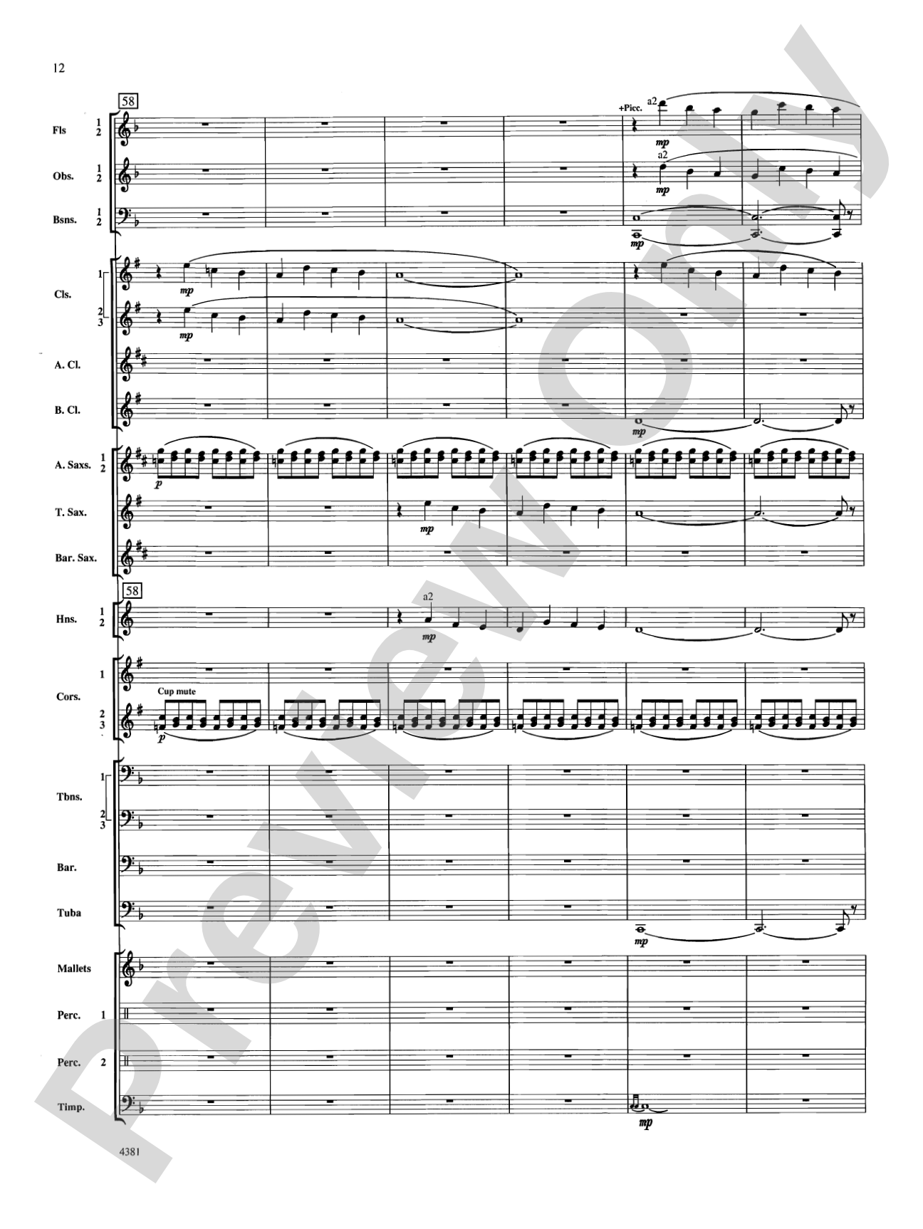 Variations on a Nautical Hymn: Concert Band Conductor Score & Parts